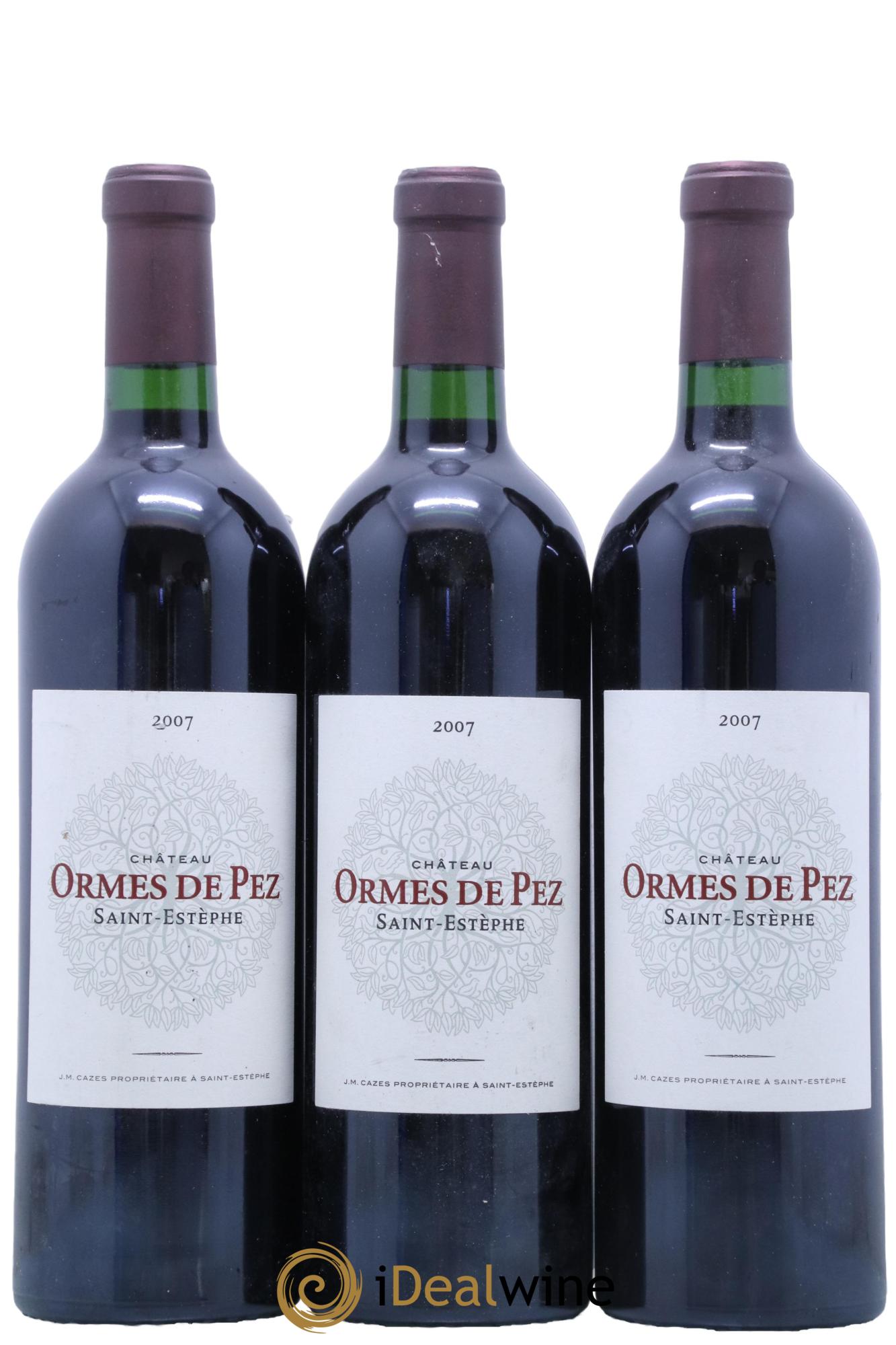 Château les Ormes de Pez 2007 - Lotto di 3 bottiglie - 0