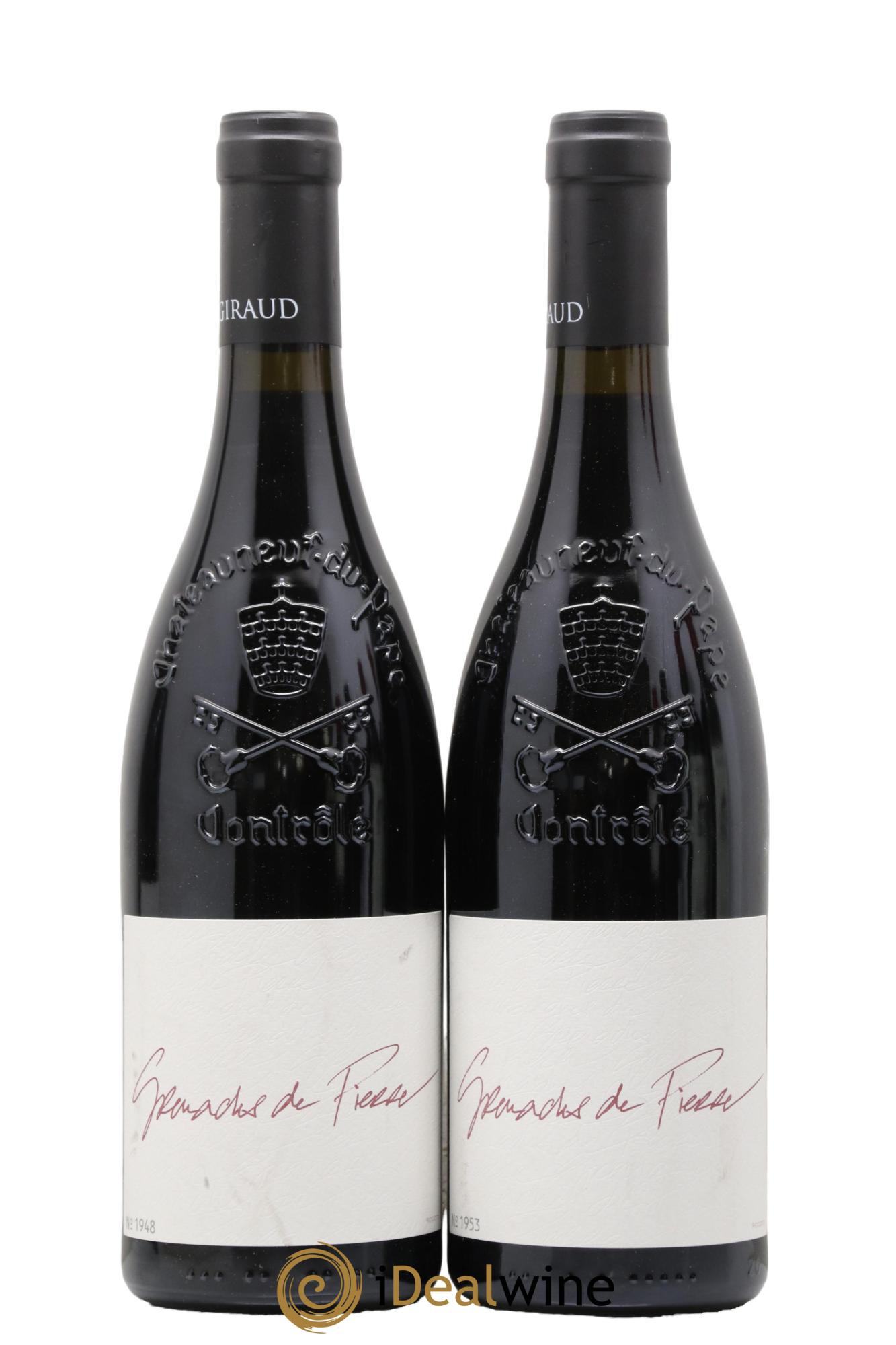 Châteauneuf-du-Pape Les Grenaches De Pierre Giraud (Domaine) 2017 - Posten von 2 Flaschen - 0