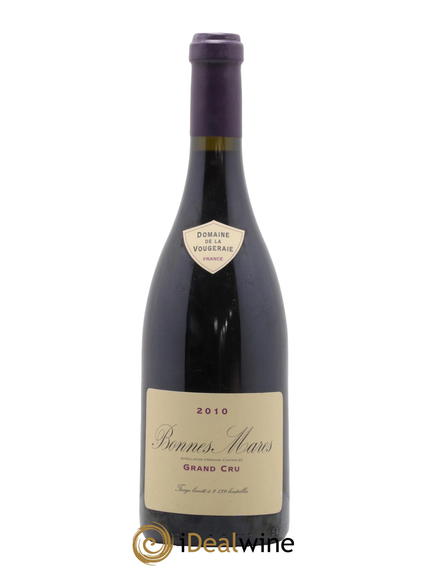 Bonnes-Mares Grand Cru La Vougeraie 2010 - Lot of 1 bottle - 0