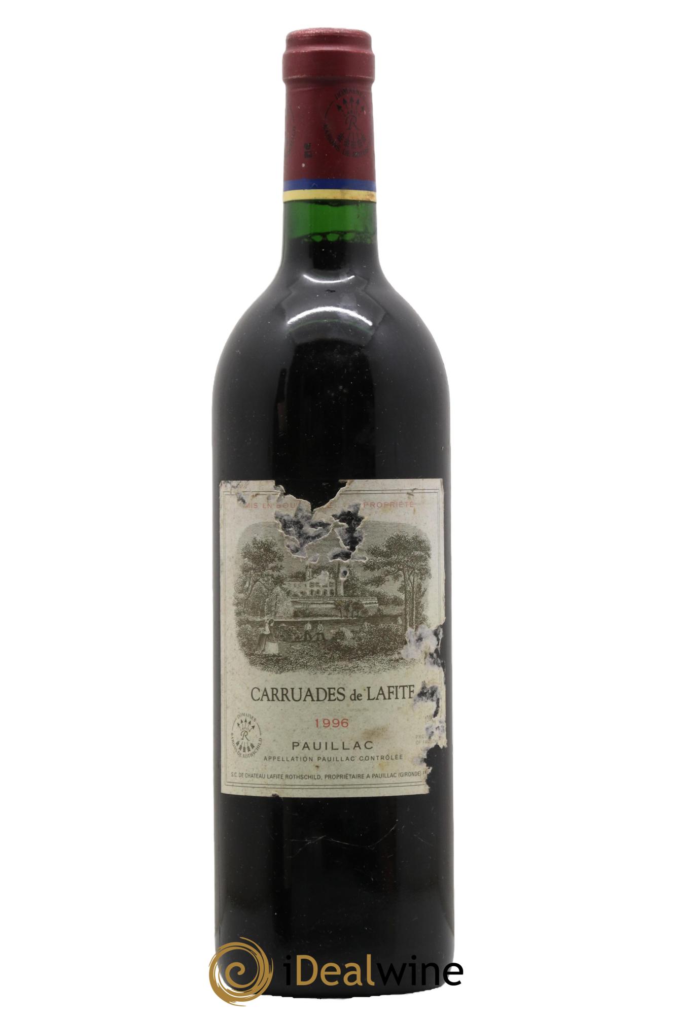 Carruades de Lafite Rothschild Second Vin  1996 - Posten von 1 Flasche - 0