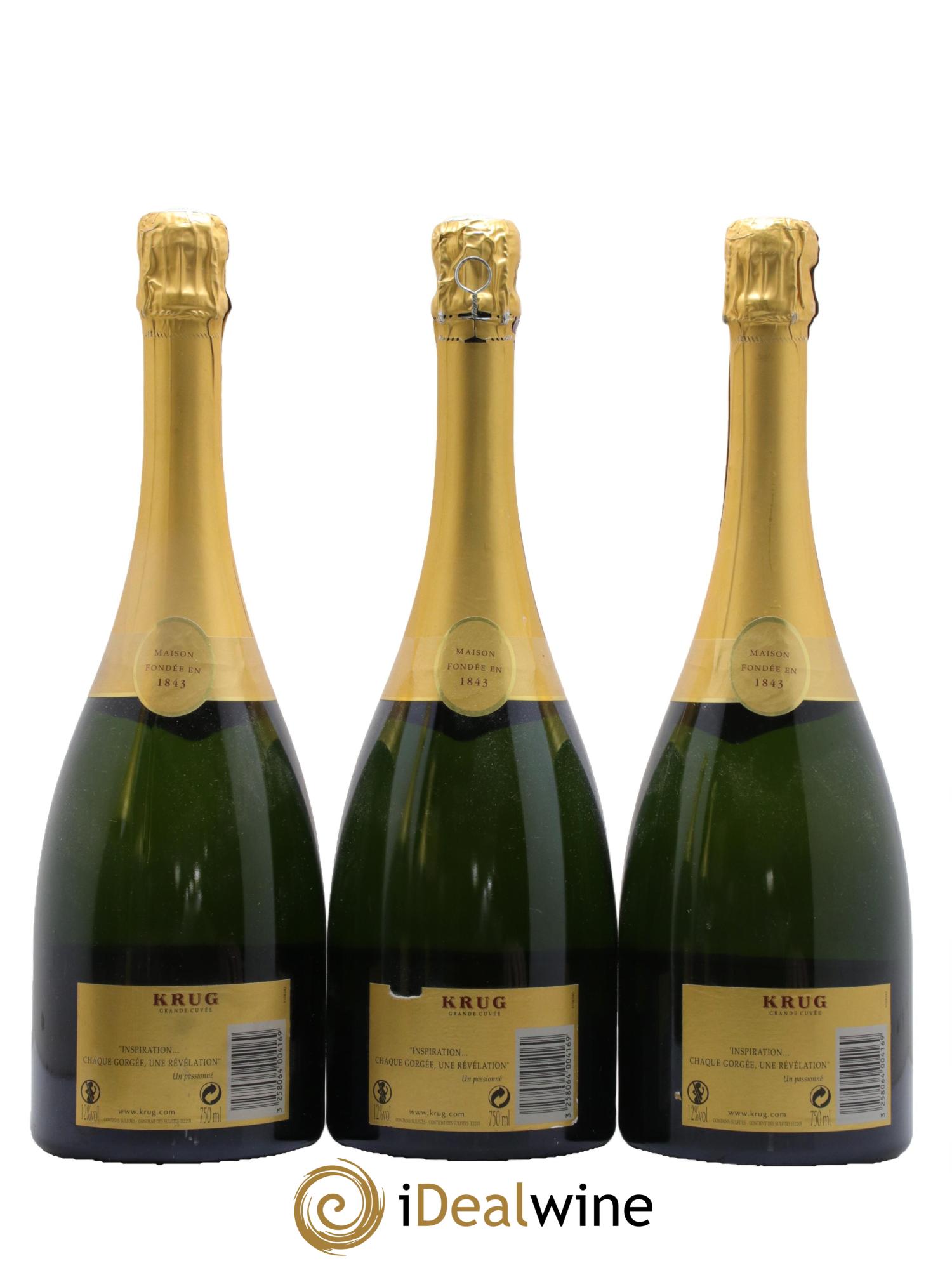 Grande Cuvée Brut Krug - Lot de 3 bouteilles - 1