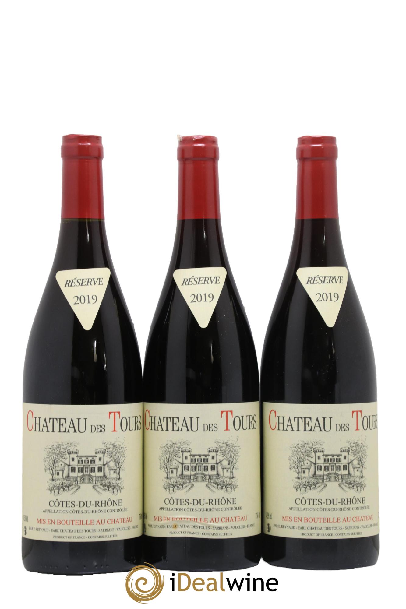 Côtes du Rhône Château des Tours Emmanuel Reynaud 2019 - Posten von 3 Flaschen - 0