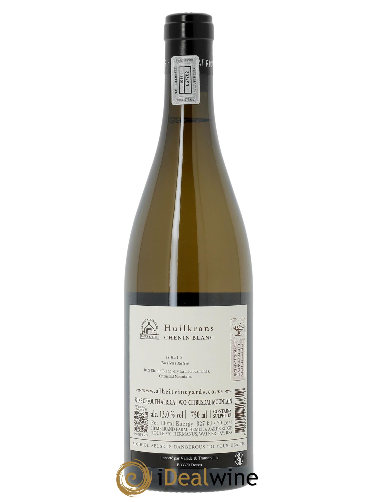 Citrusdal Mountain Alheit Huilkrans Chenin blanc  2023 - Lot de 1 bouteille - 1