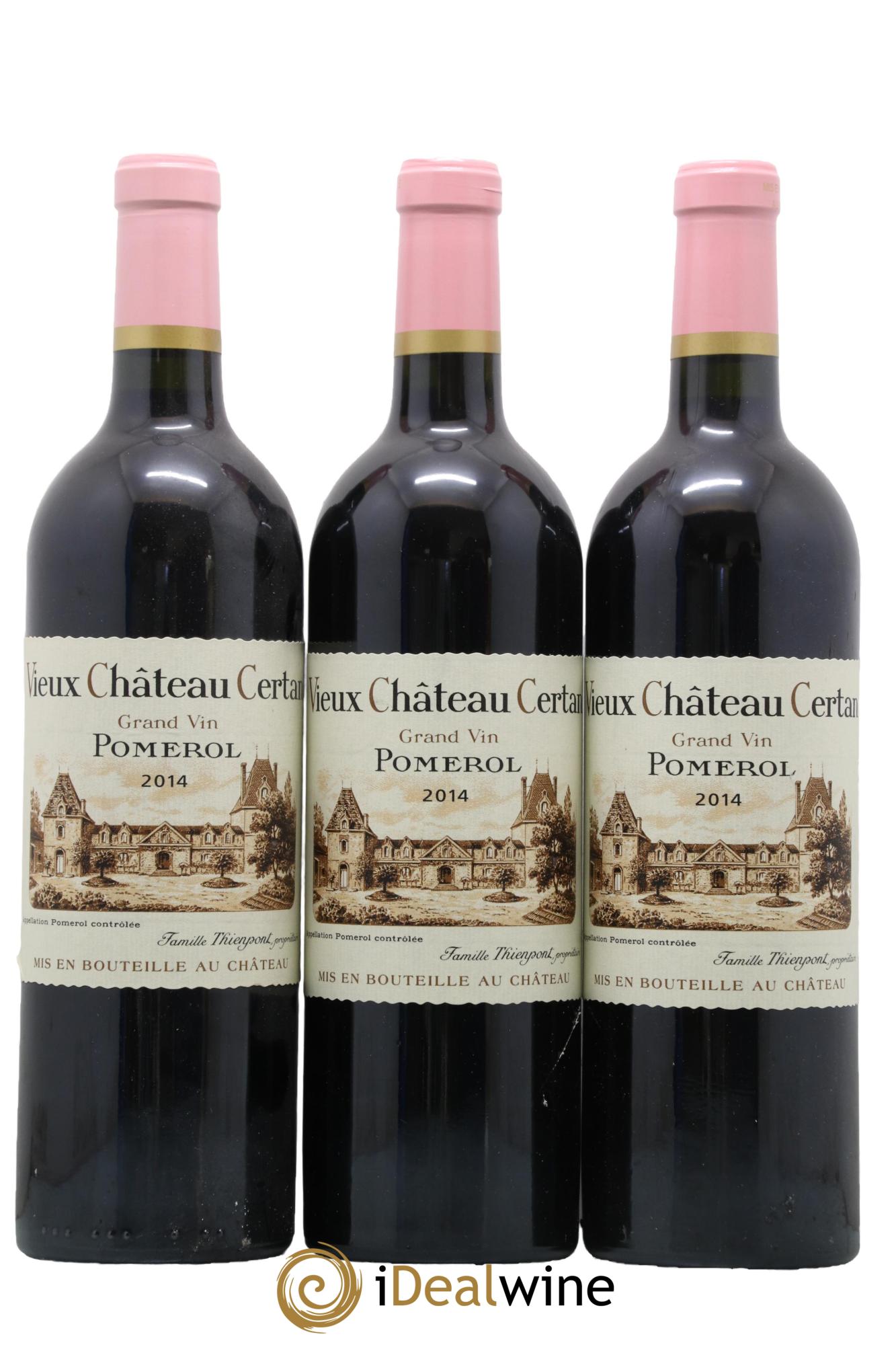 Vieux Château Certan 2014 - Posten von 3 Flaschen - 0