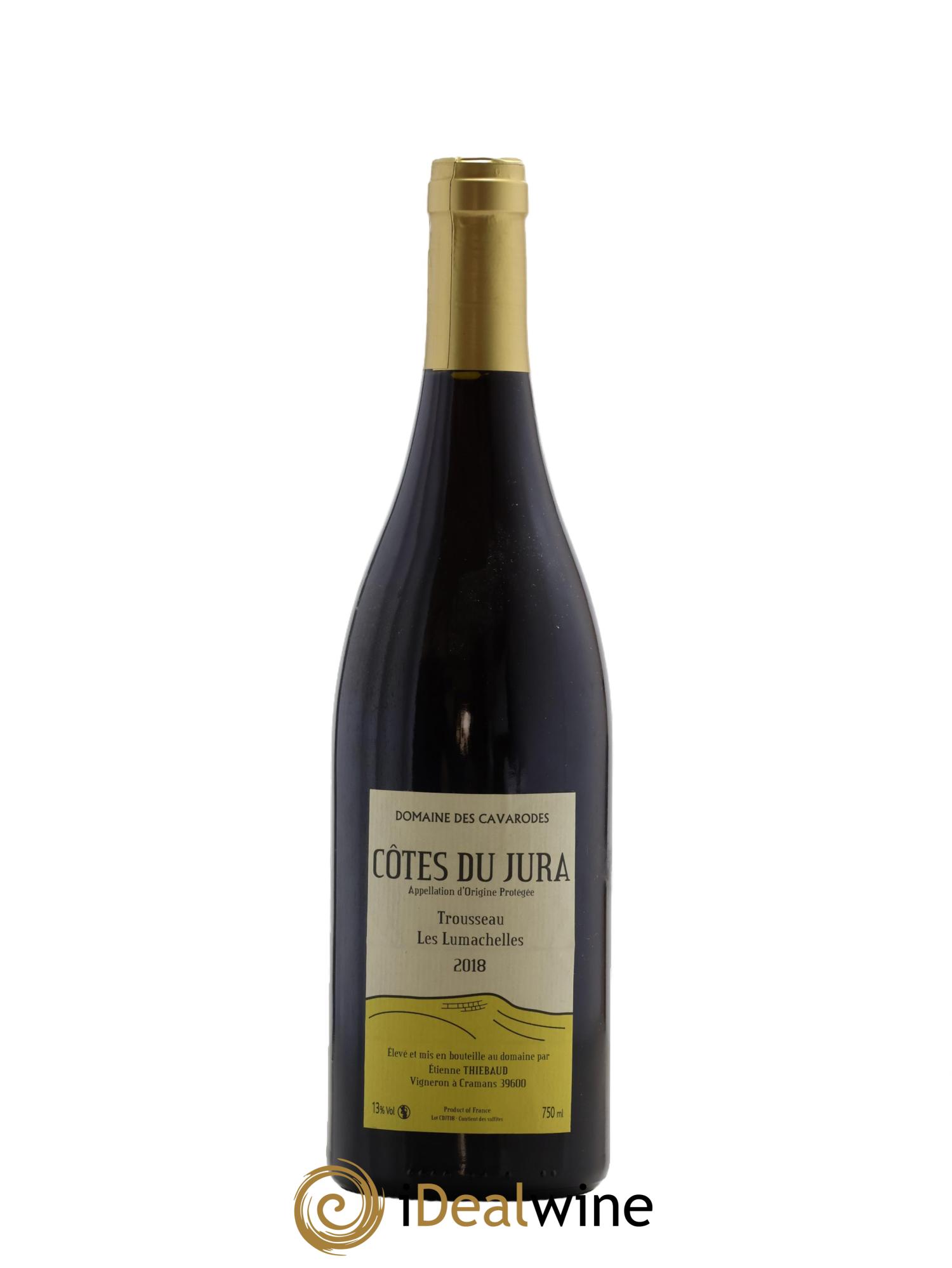 Côtes du Jura Trousseau Les Lumachelles Cavarodes (Domaine des) - Etienne Thiébaud 2018 - Posten von 1 Flasche - 0