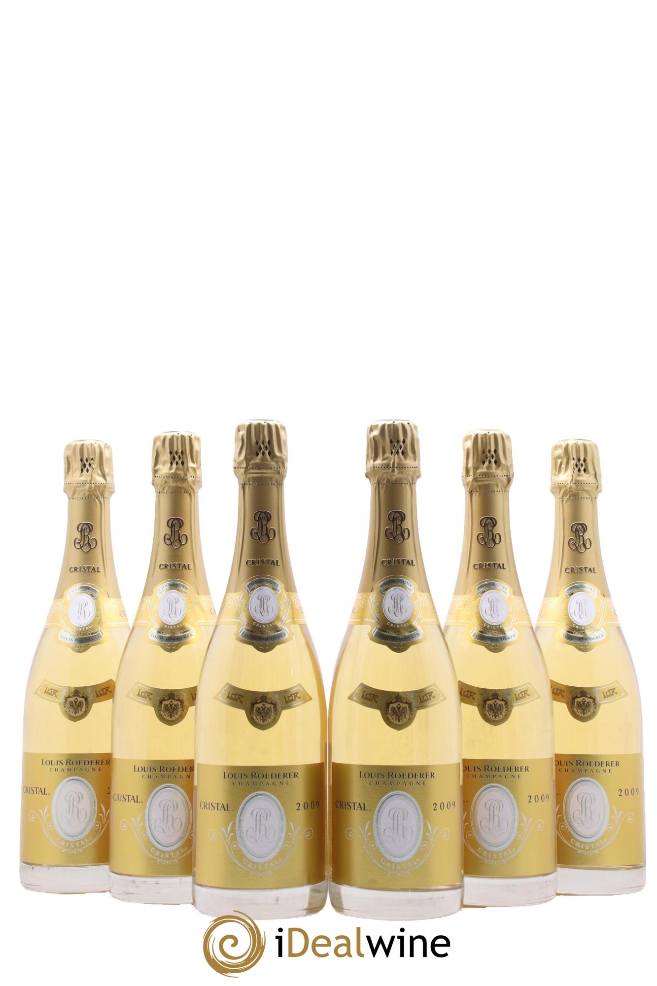 Cristal Louis Roederer 2009 - Lot of 6 bottles - 0