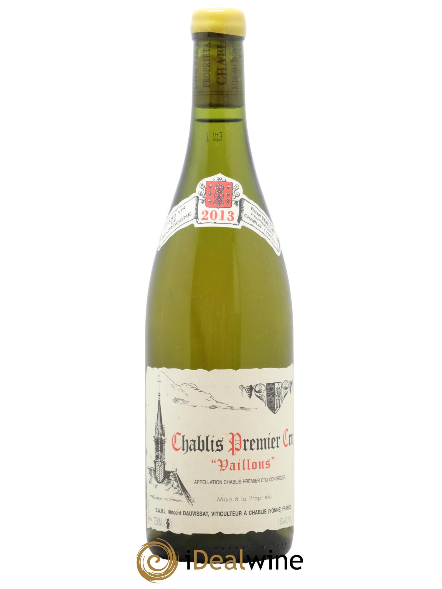 Chablis 1er Cru Vaillons Vincent Dauvissat (Domaine) 2013 - Lot de 1 bouteille - 0