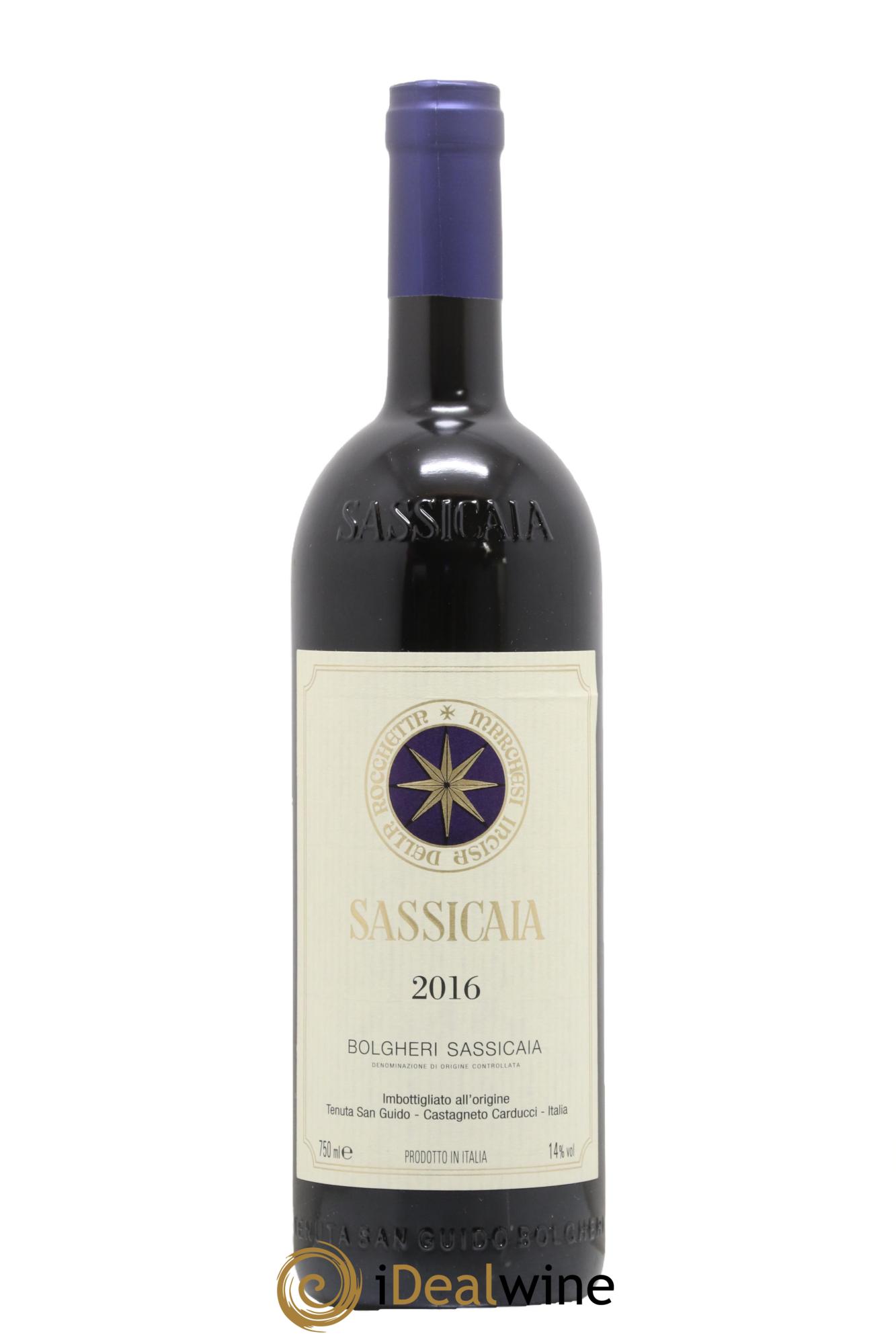 Bolgheri DOC Sassicaia Tenuta San Guido 2016 - Lot de 1 bouteille - 0