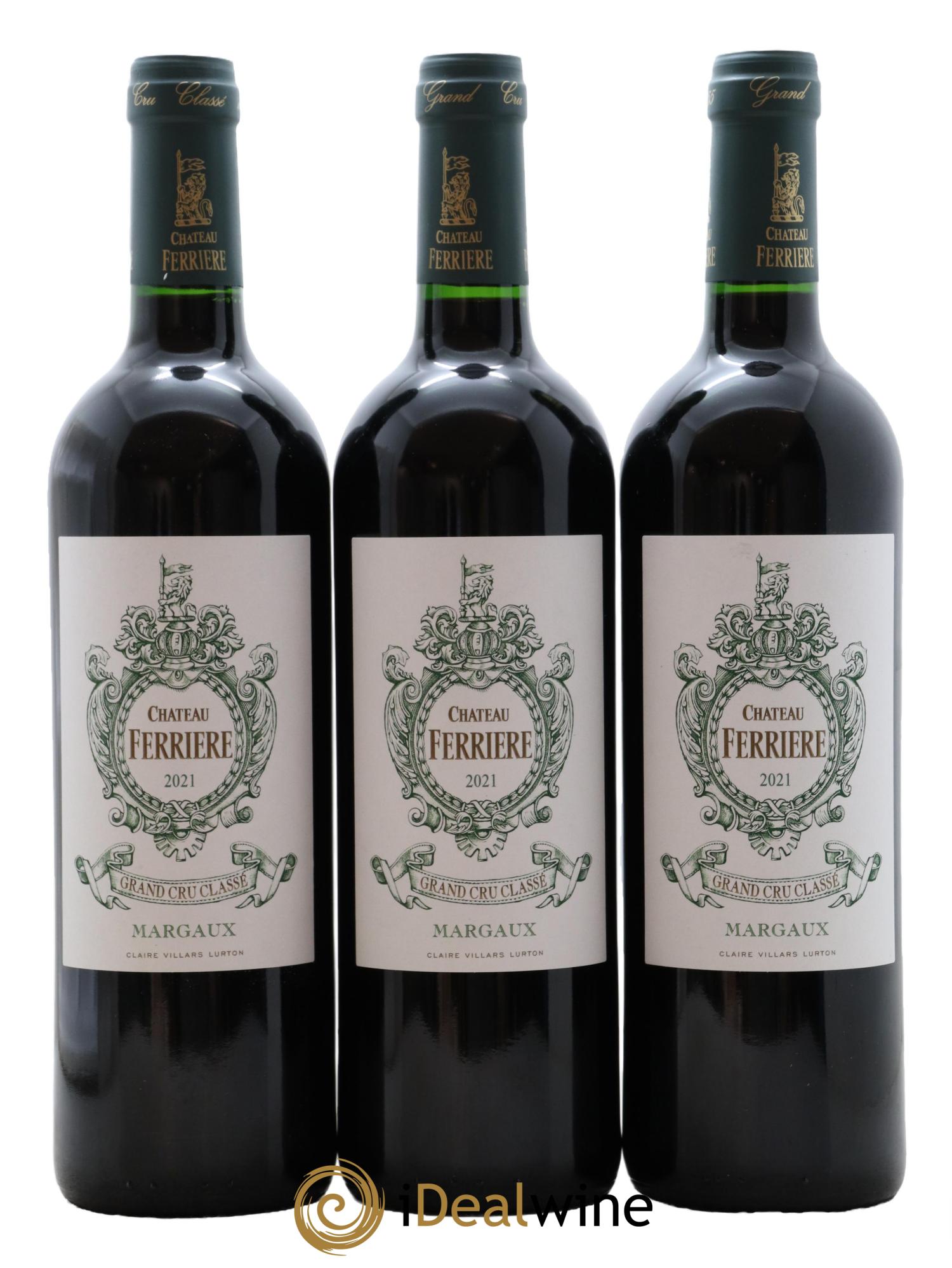 Château Ferrière 3ème Grand Cru Classé 2021 - Lot de 3 bouteilles - 0