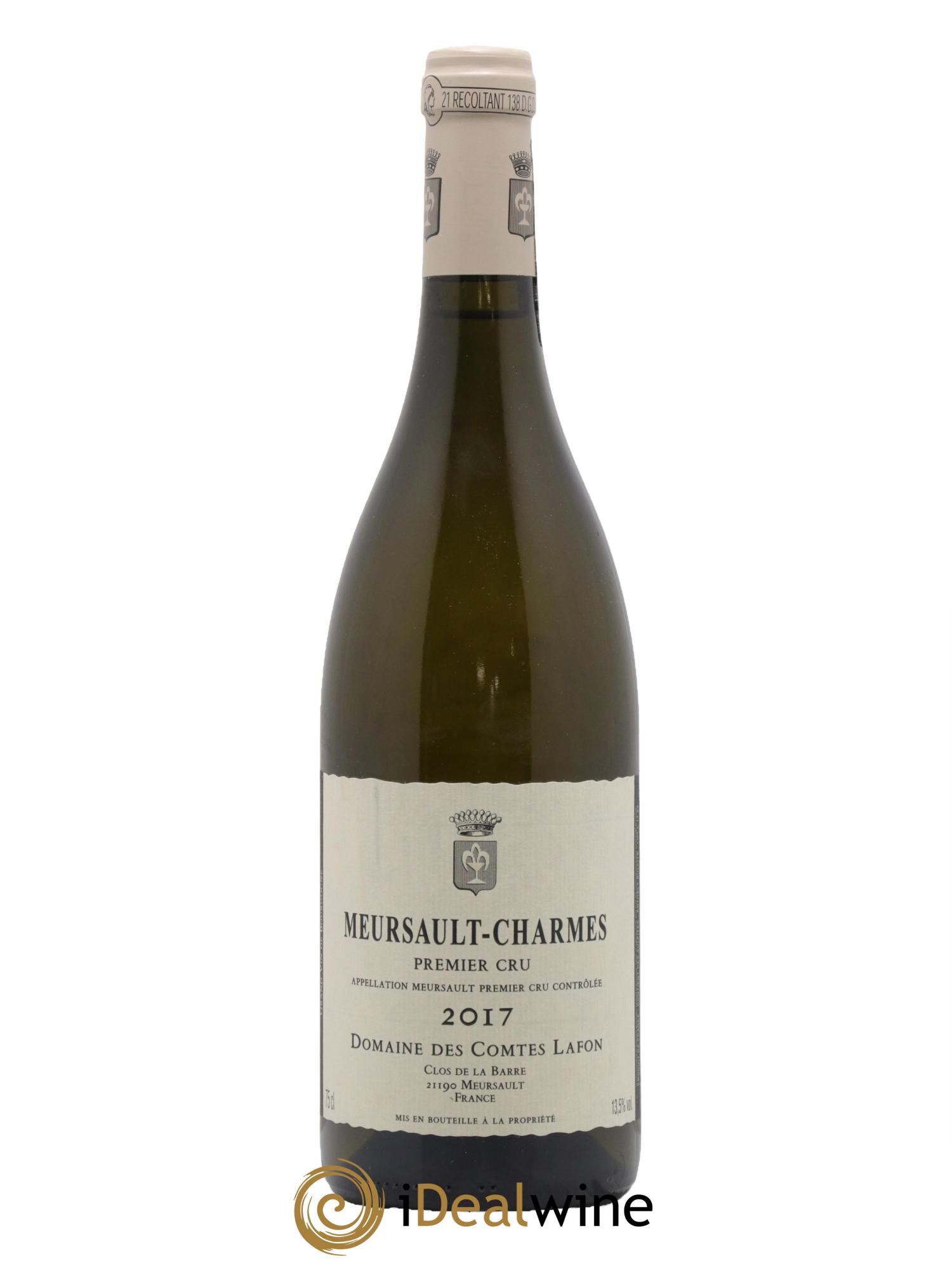 Meursault 1er Cru Charmes Comtes Lafon (Domaine des) 2017 - Lot de 1 bouteille - 0