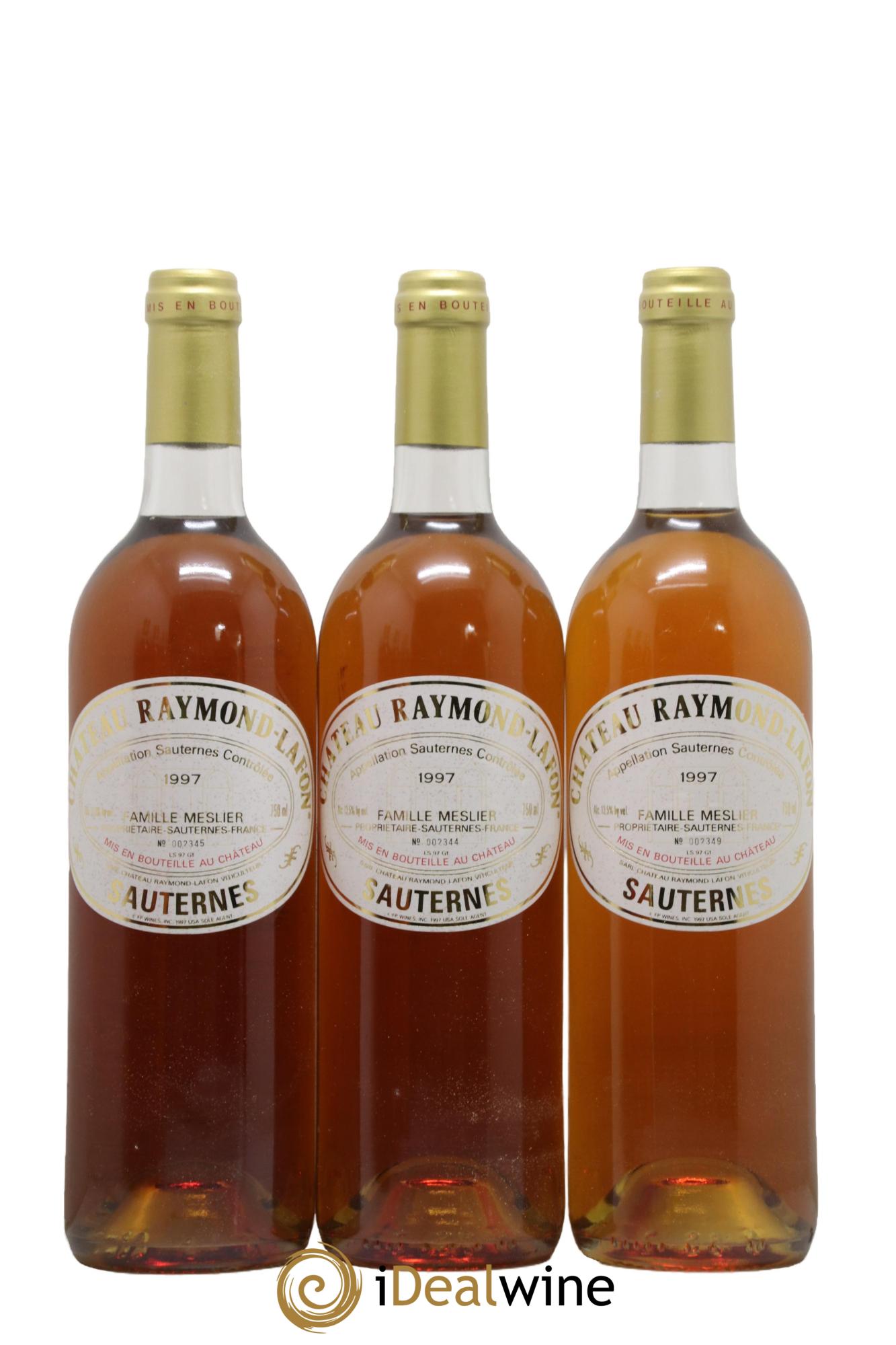 Château Raymond Lafon 1997 - Lot de 6 bouteilles - 1