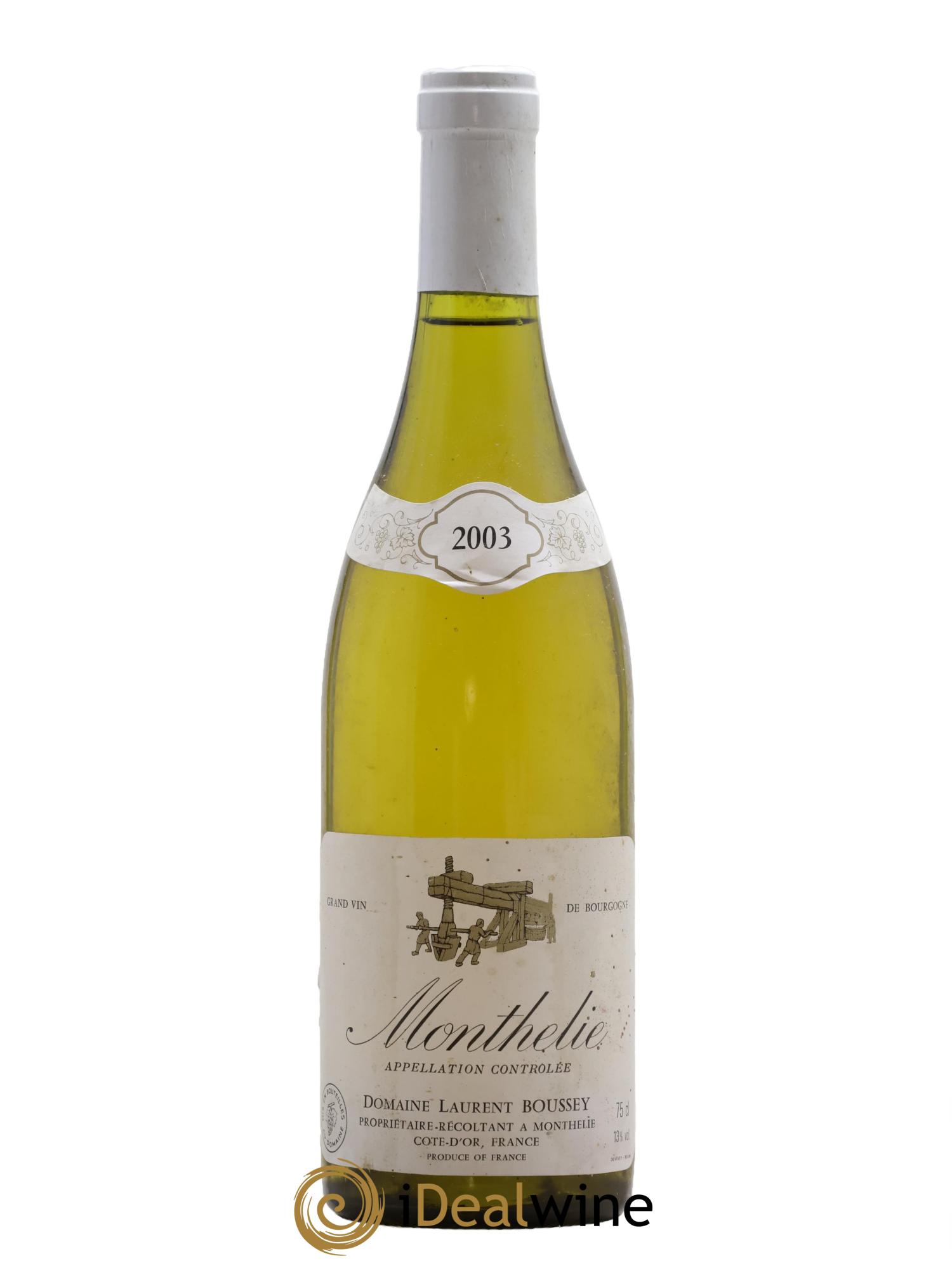 Monthélie Laurent Boussey 2003 - Lot de 1 bouteille - 0