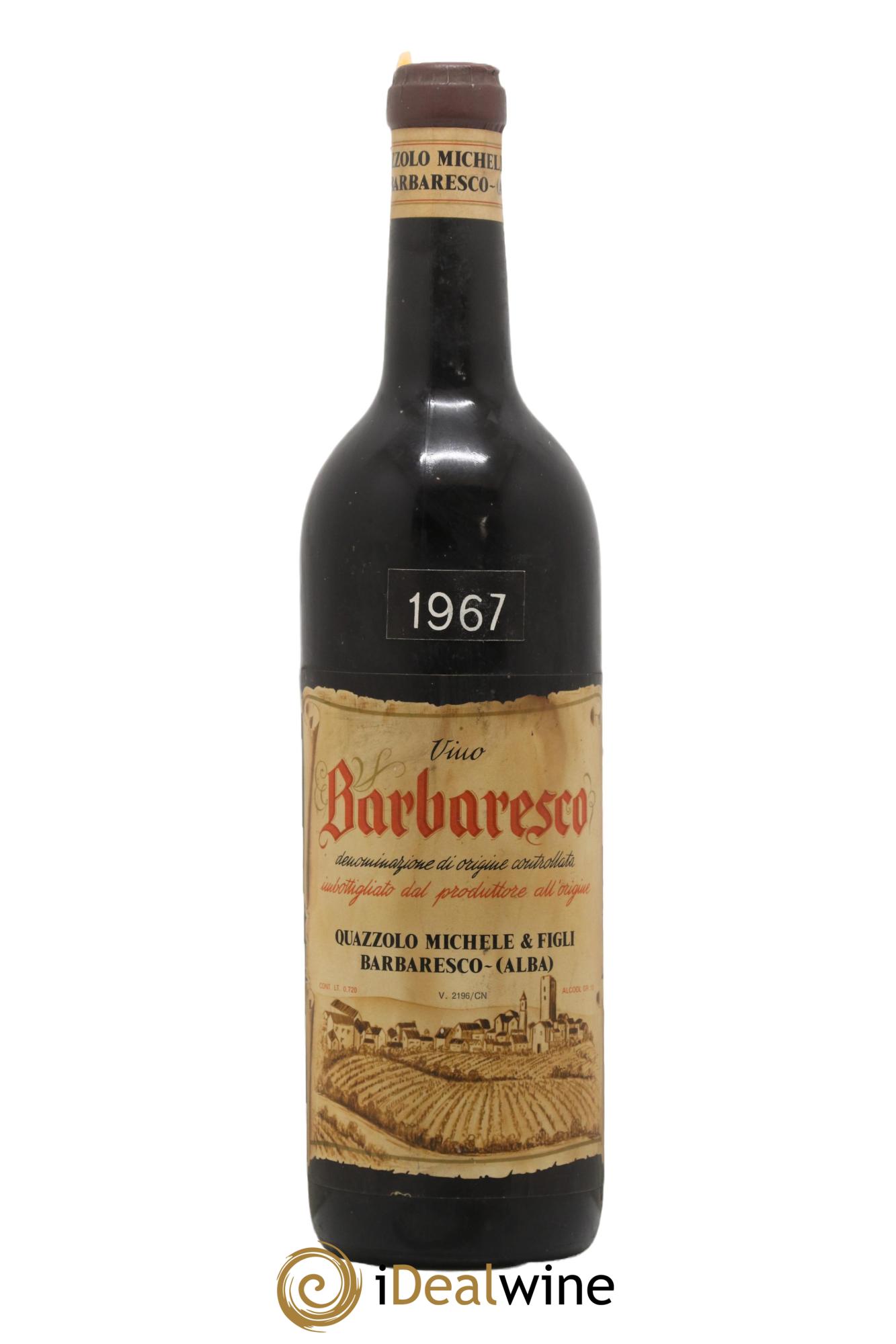 Barbaresco DOCG Quazzolo Michele E Figli 1967 - Lotto di 1 bottiglia - 0