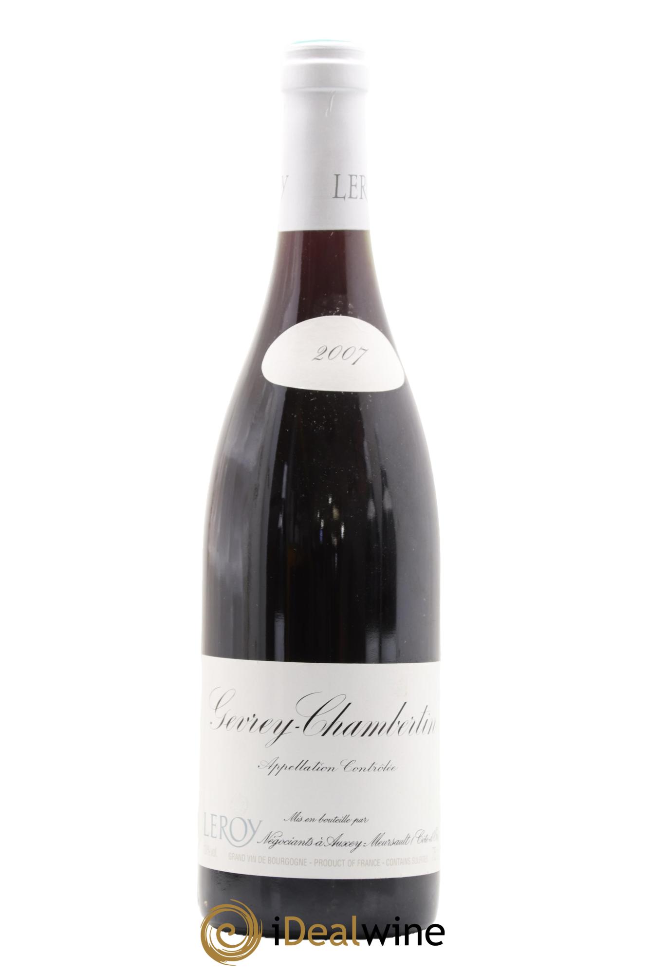 Gevrey-Chambertin Leroy SA 2007 - Lot de 1 bouteille - 0