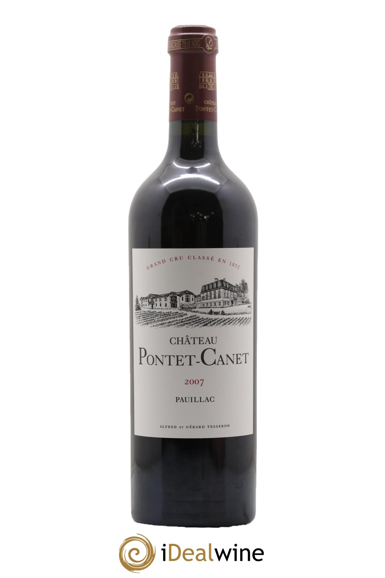 Château Pontet Canet 5ème Grand Cru Classé 2007 - Lot de 1 bouteille - 0