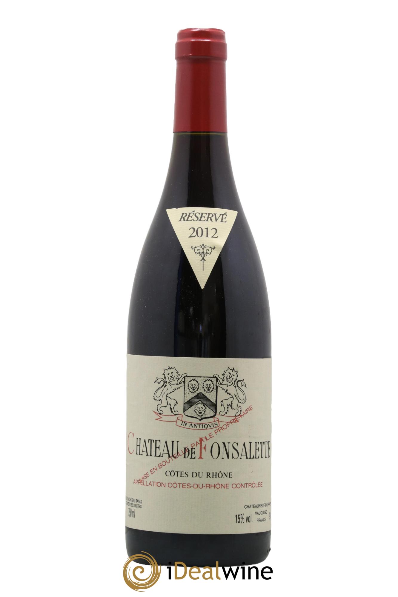 Côtes du Rhône Château de Fonsalette Emmanuel Reynaud  2012 - Posten von 1 Flasche - 0