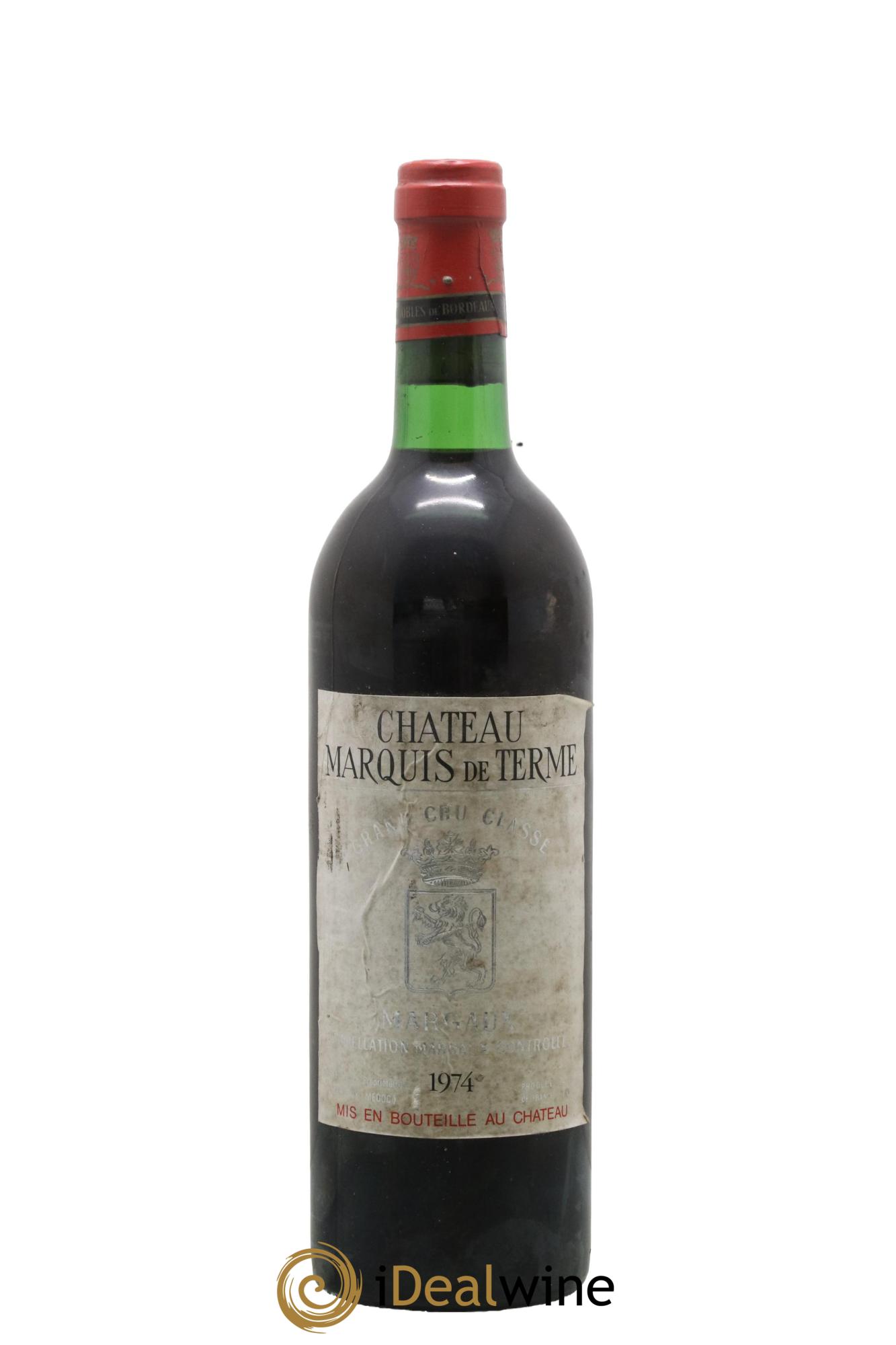 Château Marquis de Terme 4ème Grand Cru Classé 1974 - Lotto di 1 bottiglia - 0