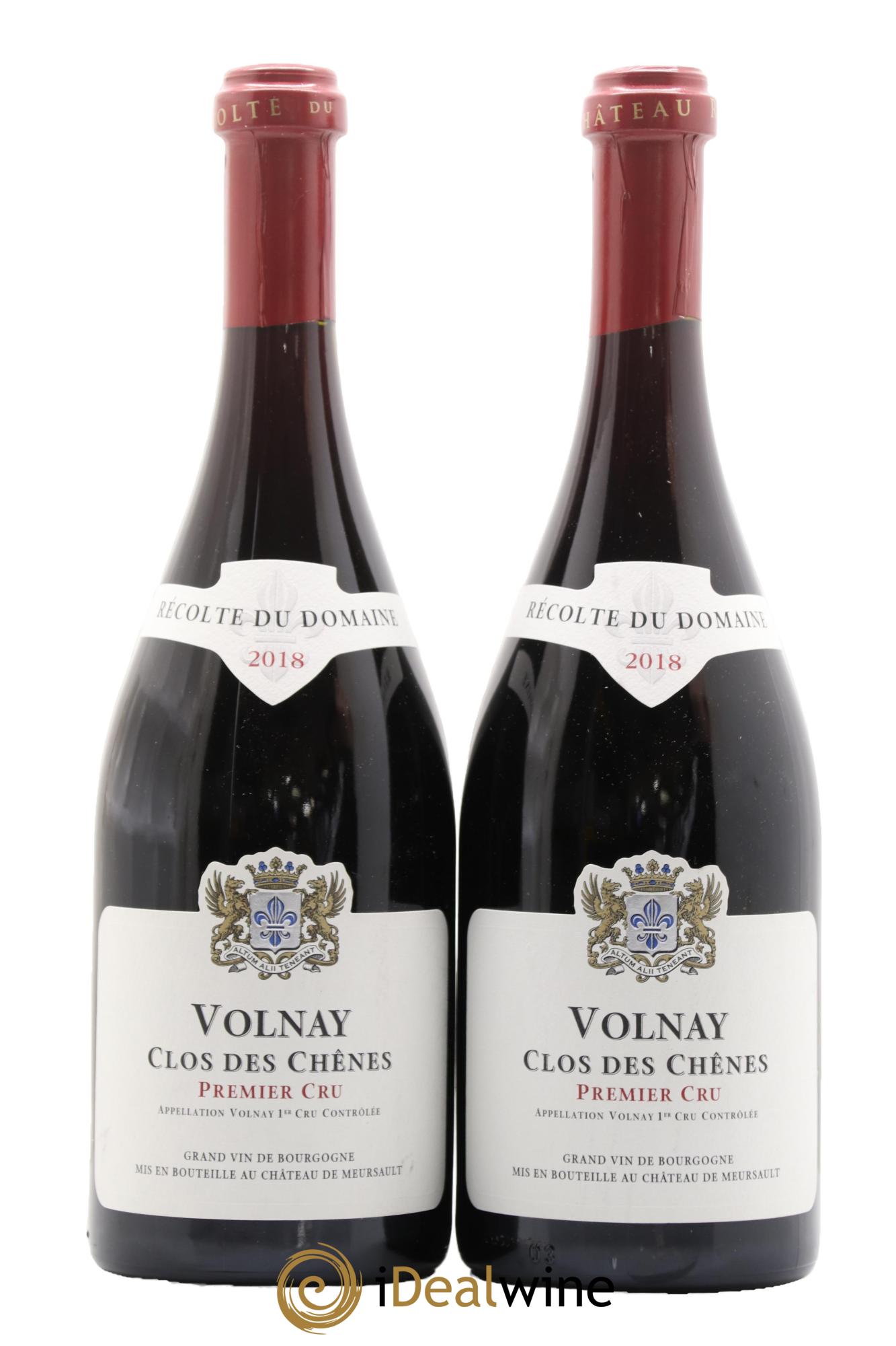 Volnay 1er Cru Clos des Chênes Château de Meursault 2018 - Lot of 2 bottles - 0