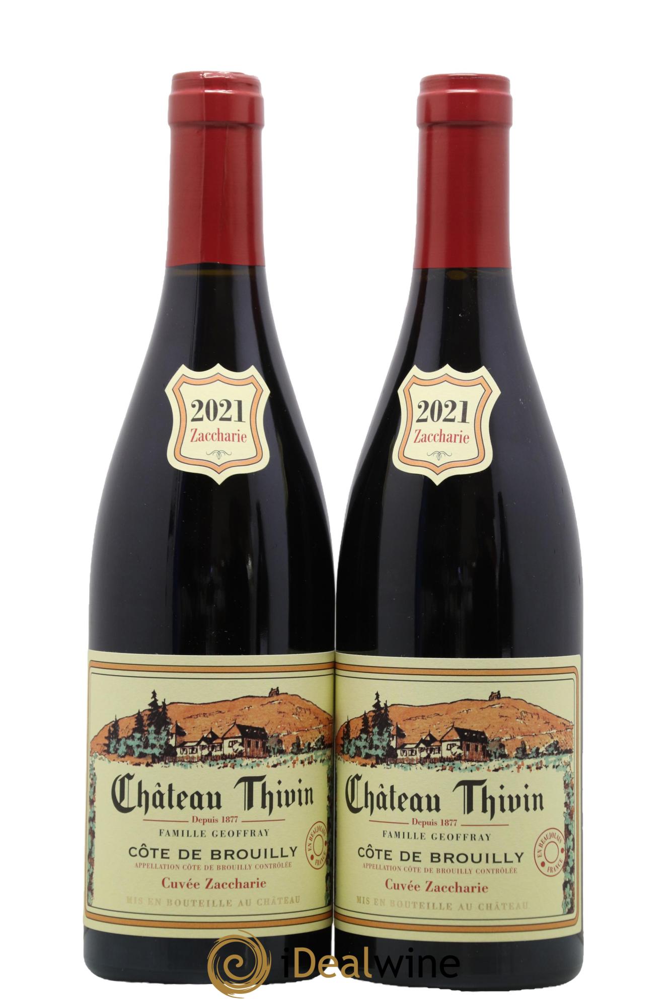 Côte de Brouilly Cuvée Zaccharie Château Thivin 2021 - Posten von 2 Flaschen - 0