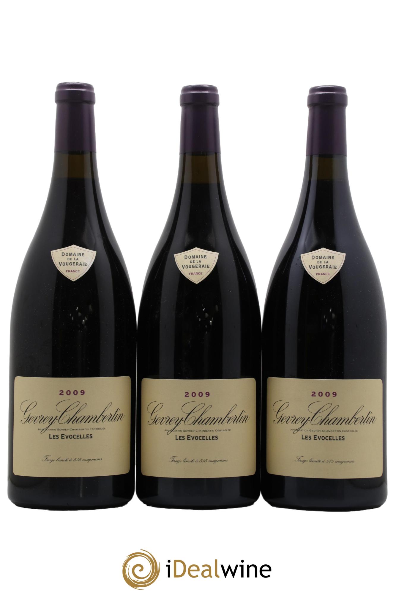 Gevrey-Chambertin Les Evocelles La Vougeraie  2009 - Lot de 3 magnums - 0