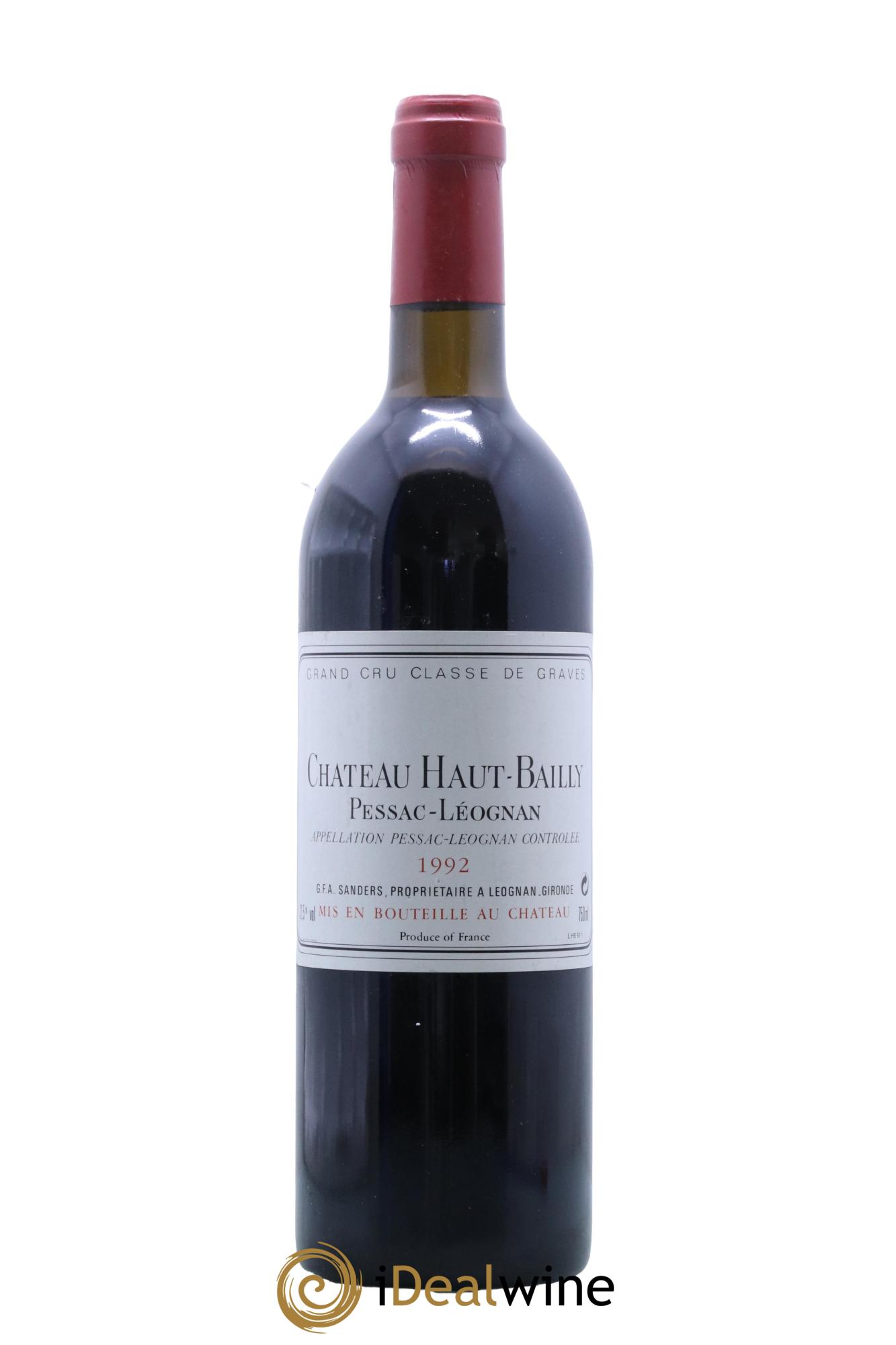 Château Haut-Bailly Cru Classé de Graves  1992 - Lot de 1 bouteille - 0