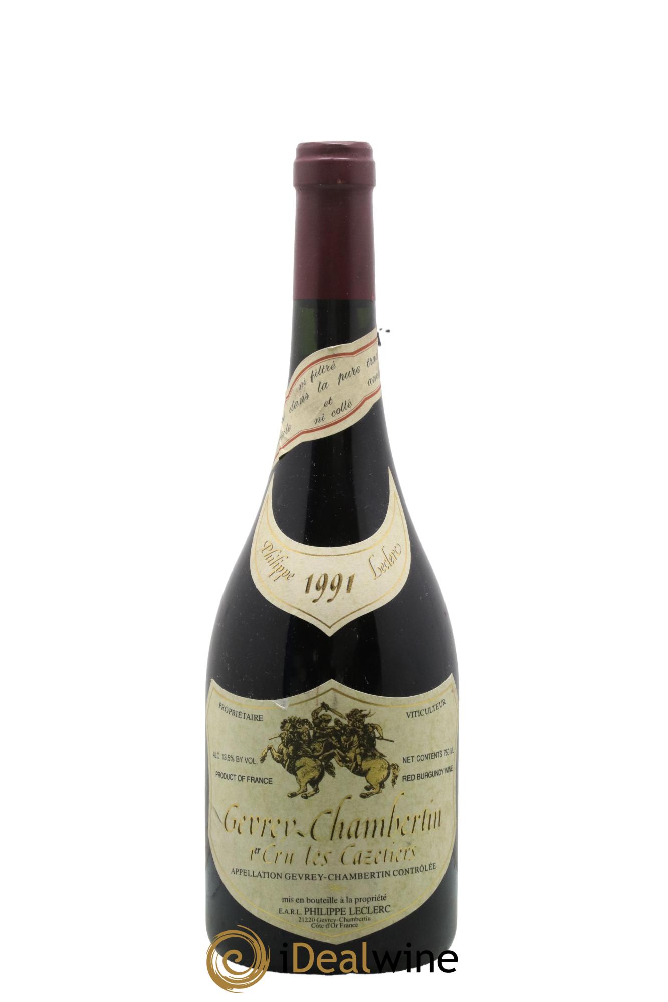 Gevrey-Chambertin 1er Cru Les Cazetiers Philippe Leclerc 1991 - Lot of 1 bottle - 0