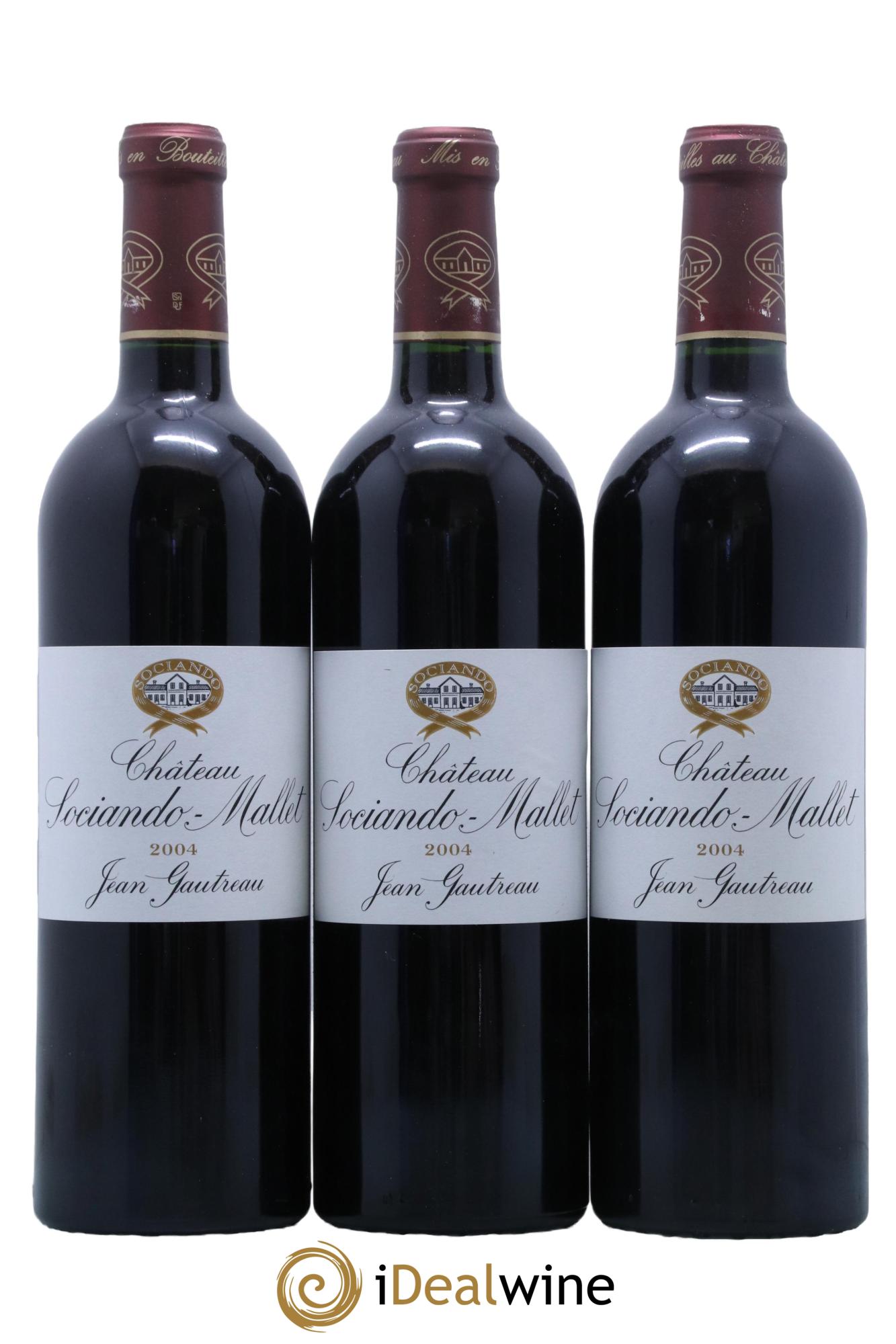 Château Sociando Mallet  2004 - Lot of 12 bottles - 3