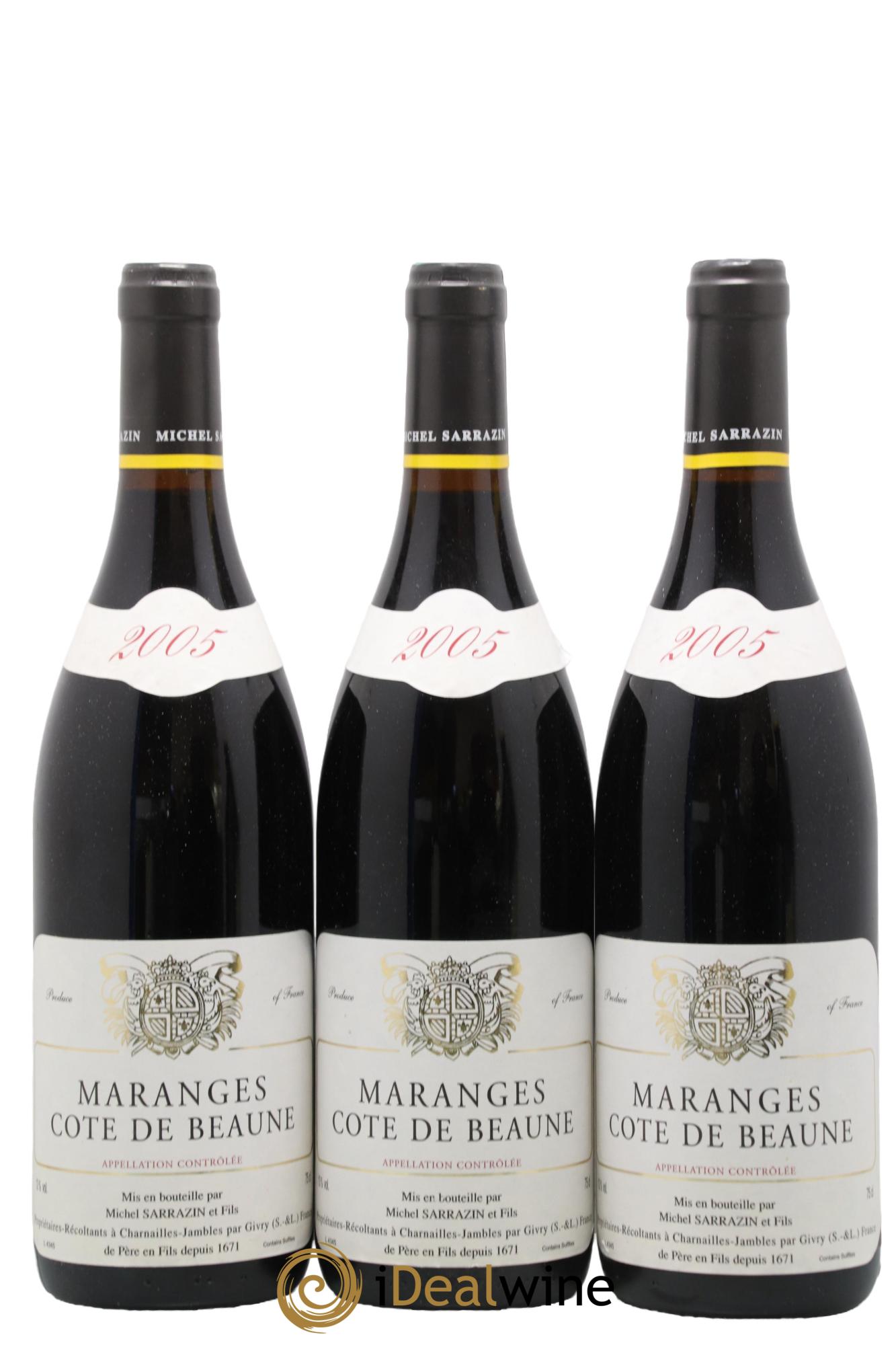 Maranges Domaine Michel Sarrazin 2005 - Lotto di 3 bottiglie - 0