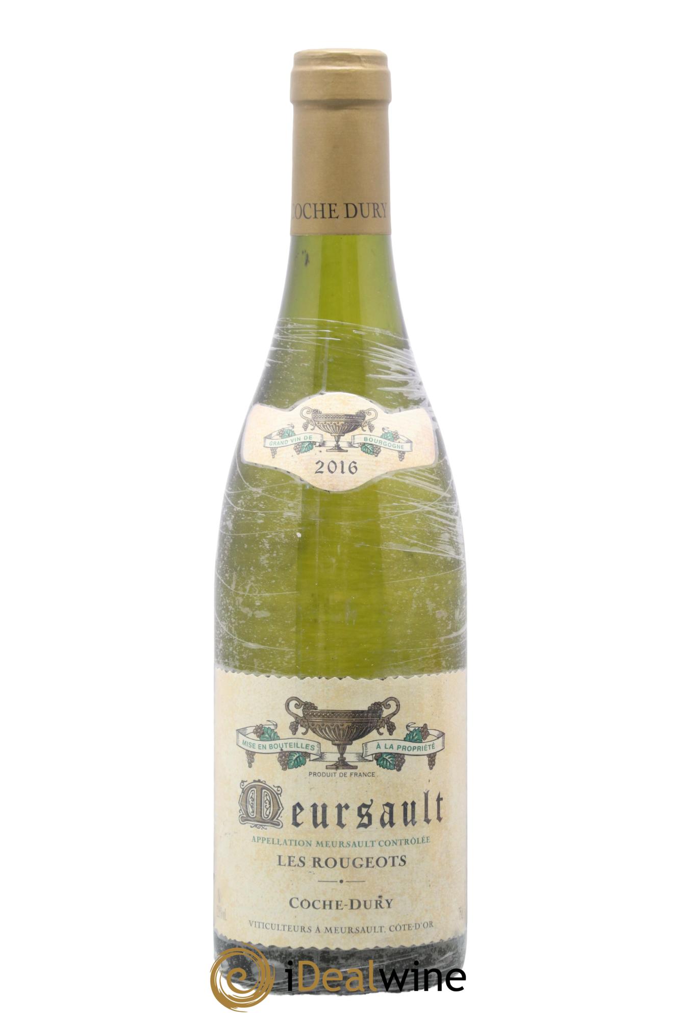 Meursault Les Rougeots Coche Dury (Domaine) 2016 - Lot of 1 bottle - 0