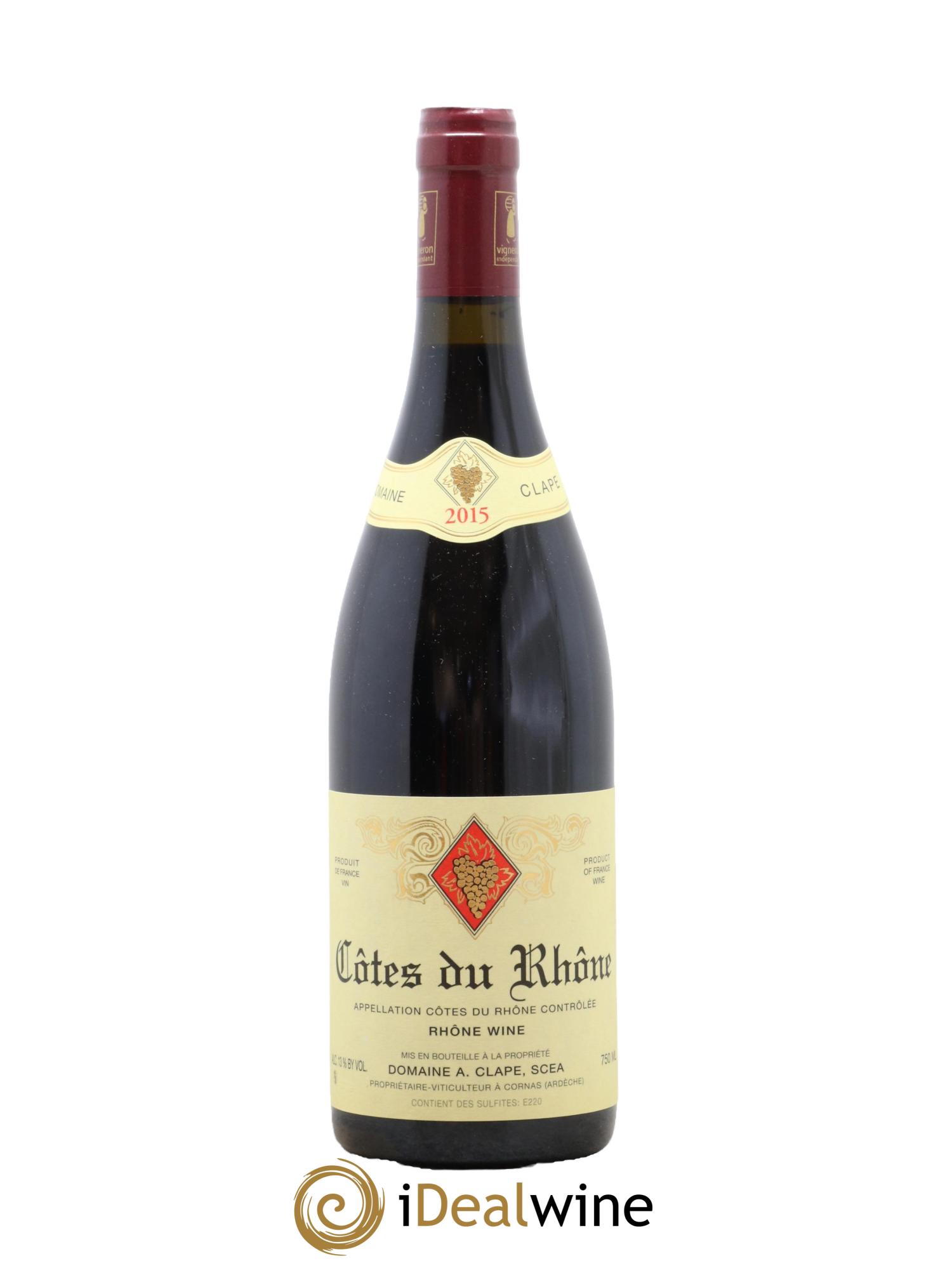 Côtes du Rhône Auguste Clape 2015 - Lot de 1 bouteille - 0