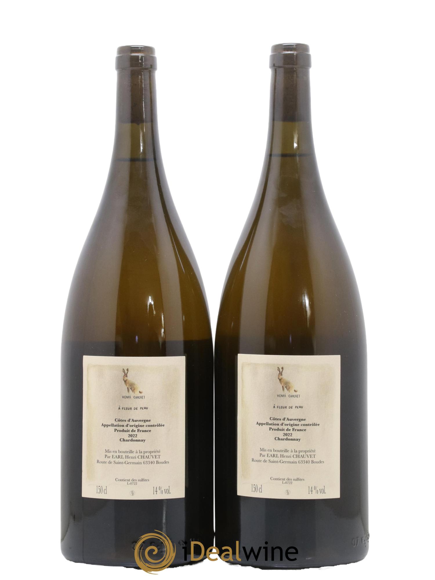 Vin de France AOC Côtes d'Auvergne A Fleur De Peau Henri Chauvet 2022 - Lot of 2 magnums - 1