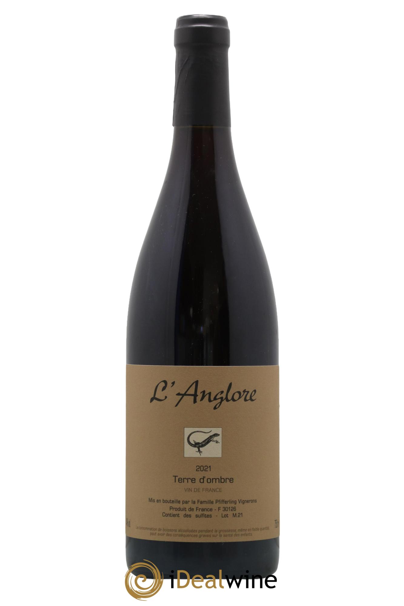 Vin de France Terre d'Ombre L'Anglore  2021 - Posten von 1 Flasche - 0