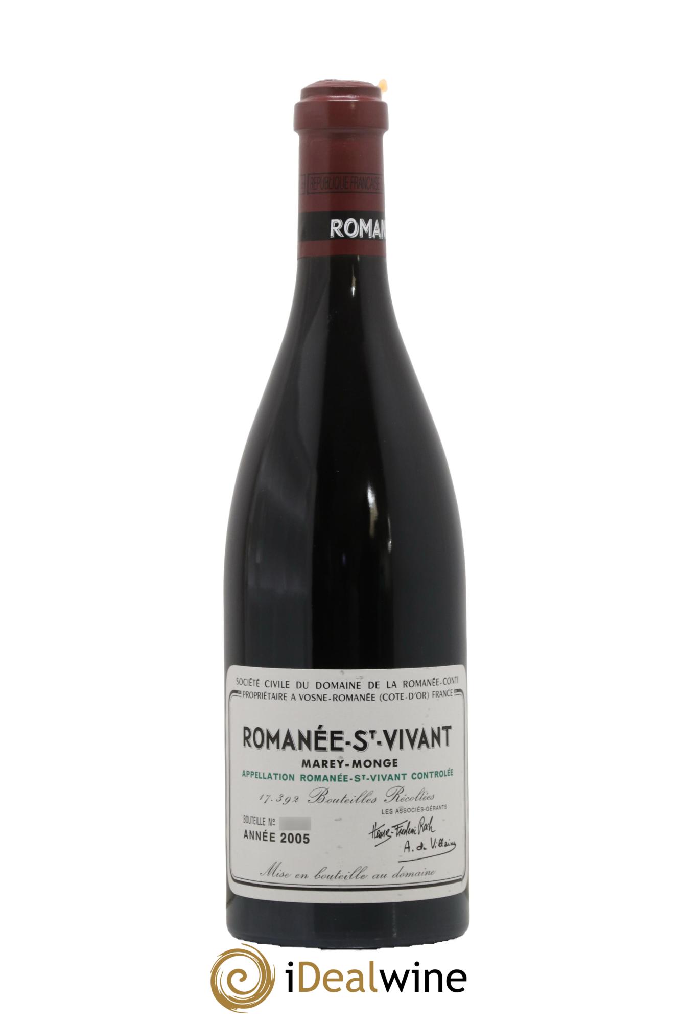 Romanée-Saint-Vivant Grand Cru Domaine de la Romanée-Conti 2005 - Lot de 1 bouteille - 0