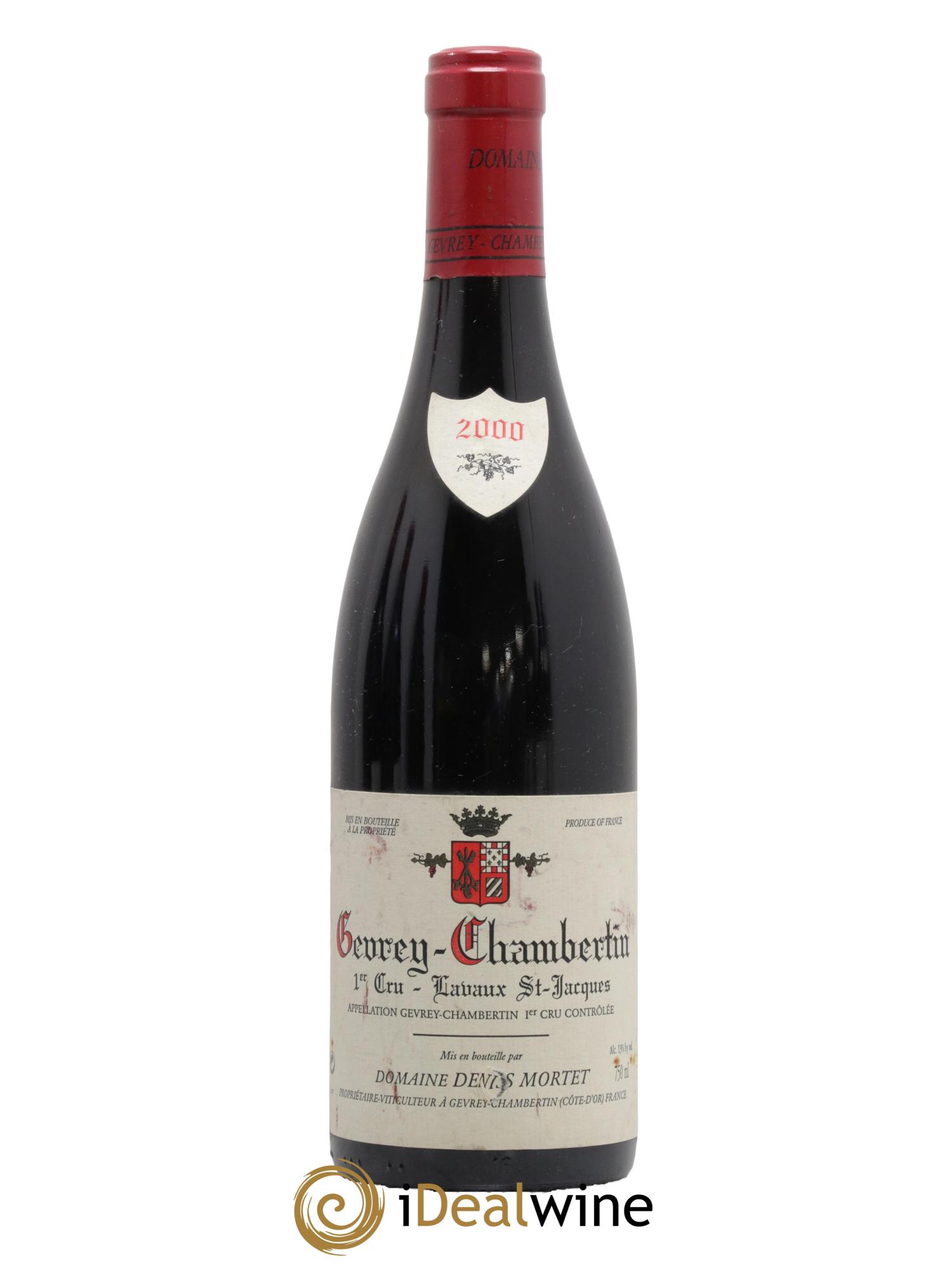 Gevrey-Chambertin 1er Cru Lavaux Saint Jacques Denis Mortet (Domaine)  2000 - Lot de 1 bouteille - 0