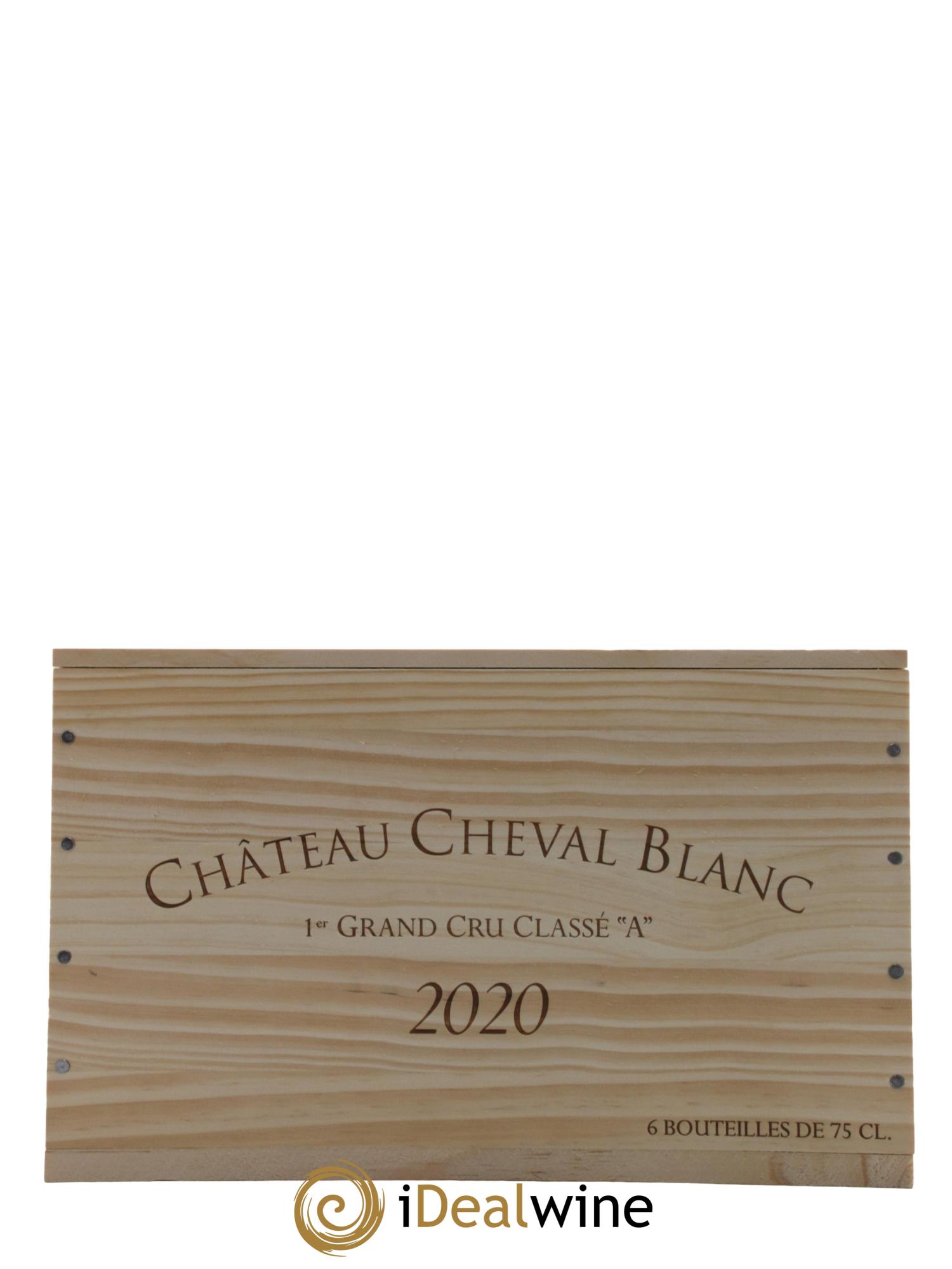 Château Cheval Blanc 1er Grand Cru Classé A 2020 - Lot de 6 bouteilles - 6