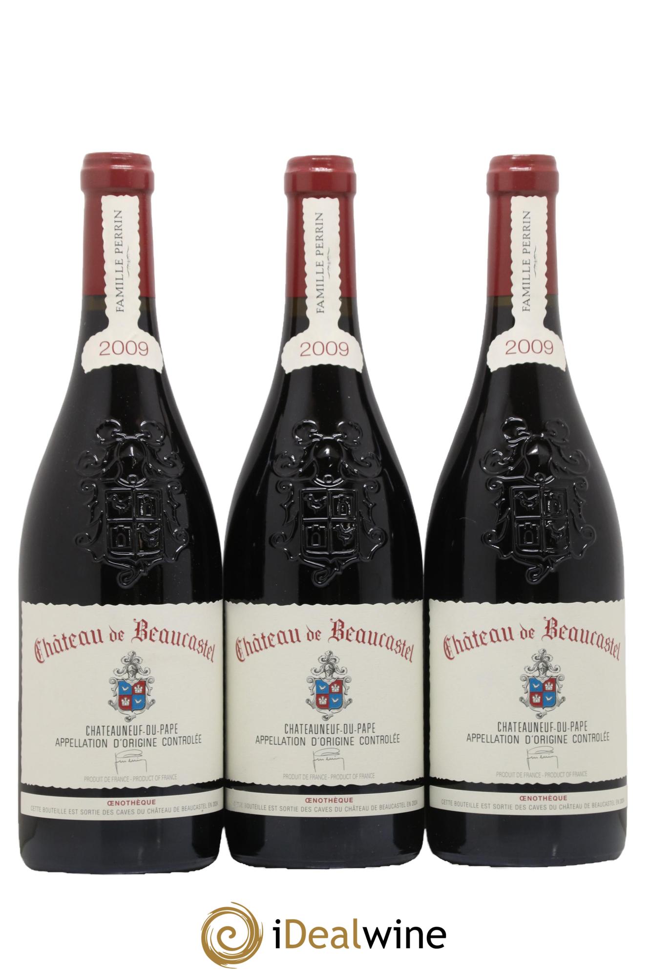 Châteauneuf-du-Pape Château de Beaucastel Famille Perrin 2009 - Lotto di 6 bottiglie - 1