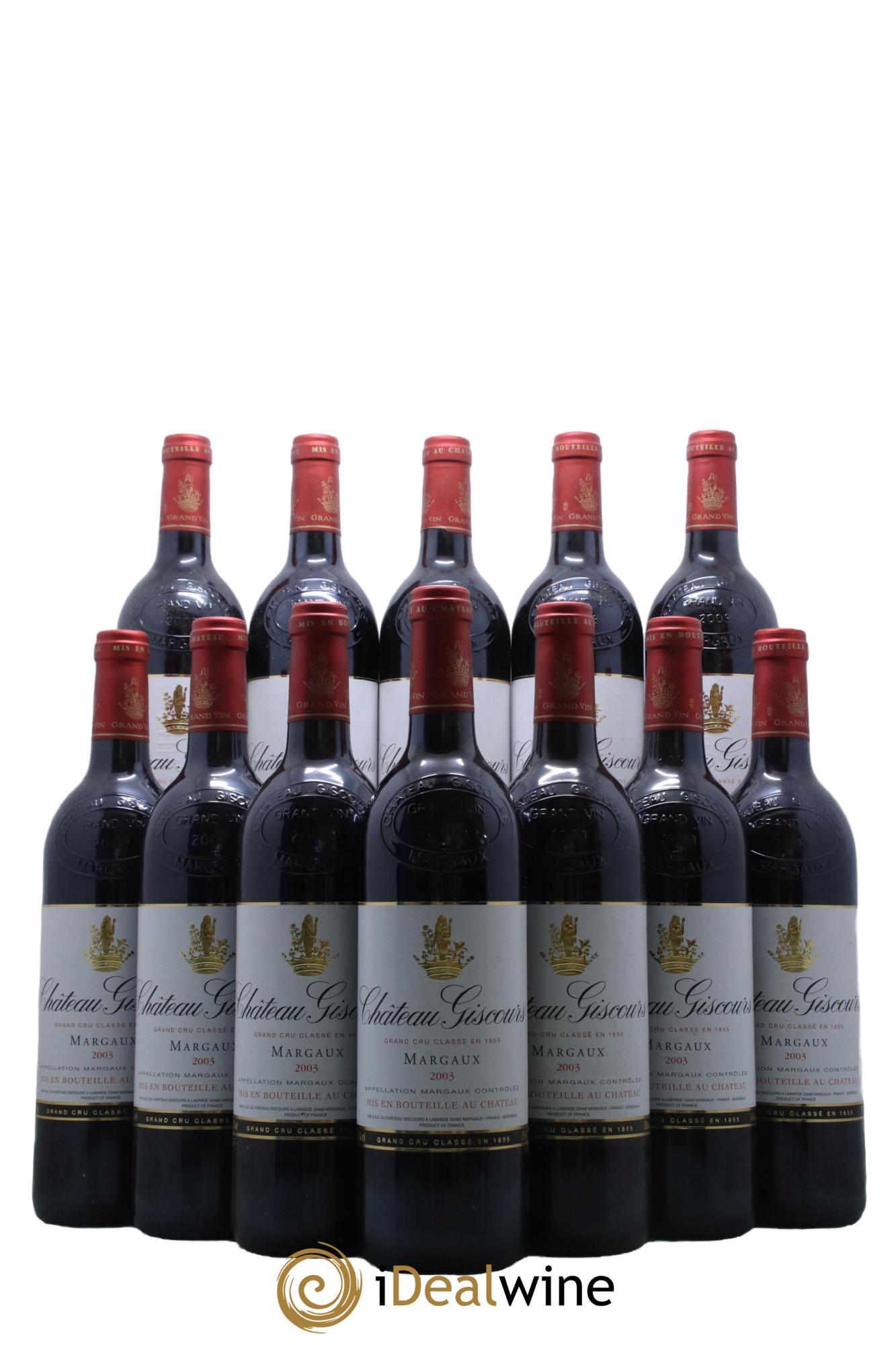 Château Giscours 3ème Grand Cru Classé  2003 - Lotto di 12 bottiglie - 0