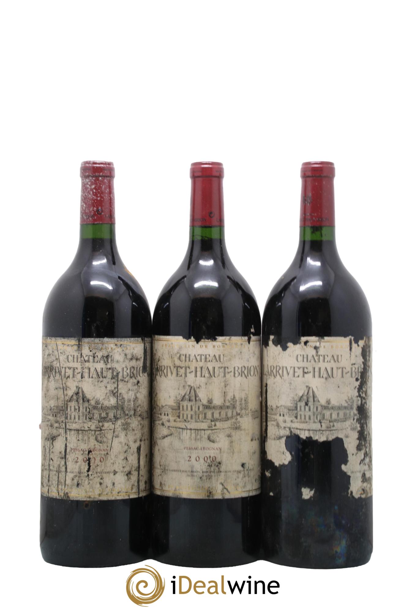 Château Larrivet Haut-Brion 2000 - Posten von 3 Magnum - 0