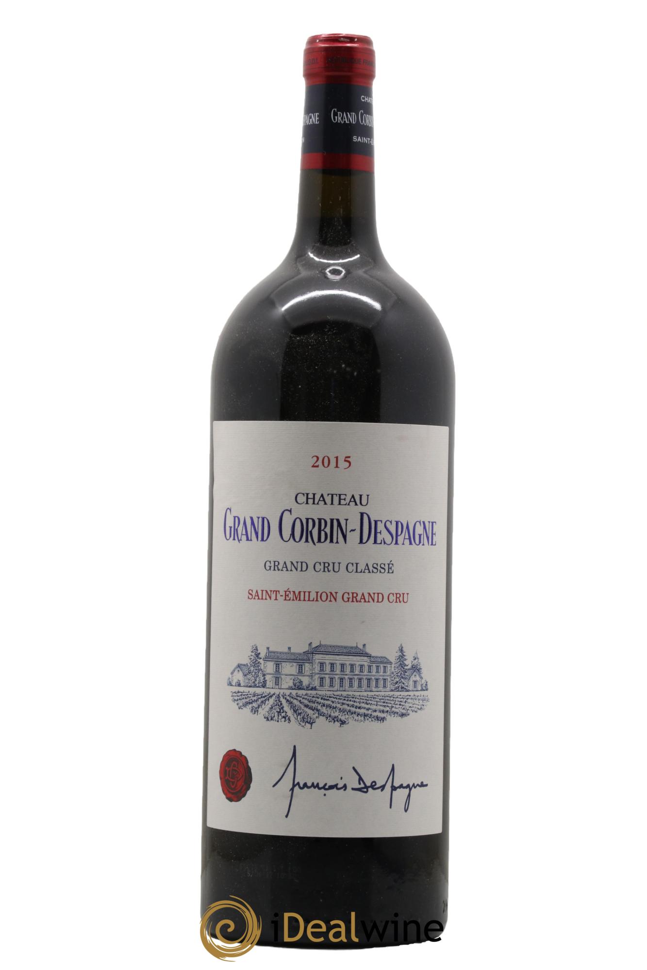 Château Grand Corbin Despagne Grand Cru Classé 2015 - Lotto di 1 magnum - 0