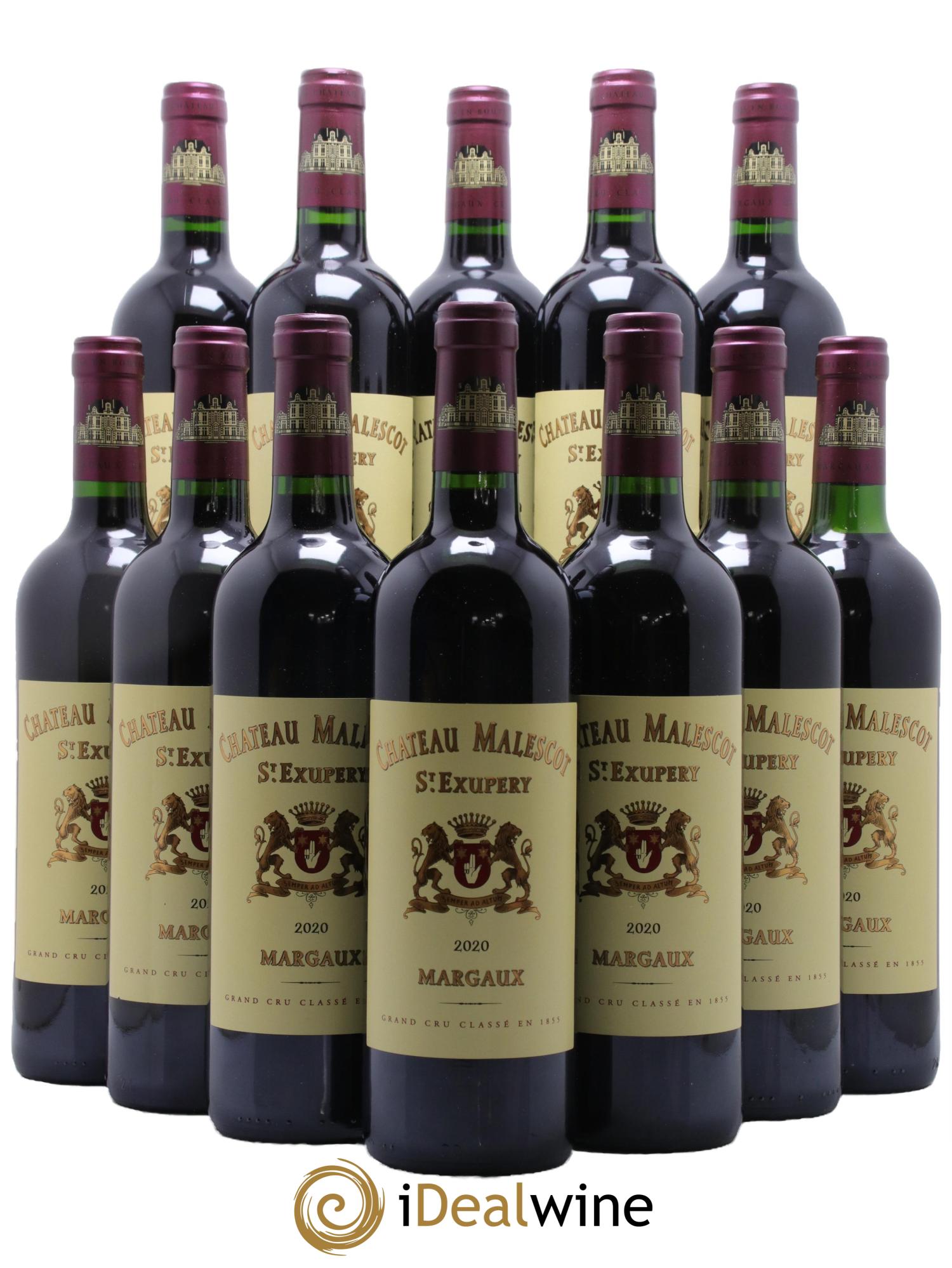 Château Malescot Saint-Exupéry 3ème Grand Cru Classé 2020 - Lot de 12 bouteilles - 0