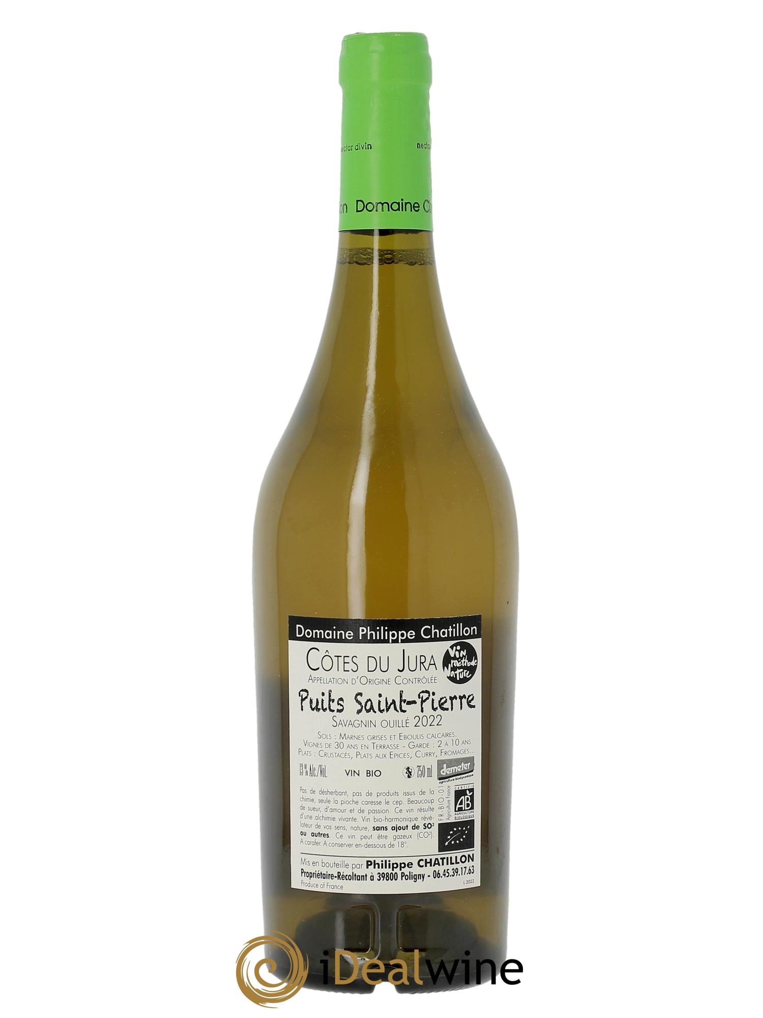 Côtes-du-Jura Puits Saint-Pierre Philippe Chatillon 2022 - Lot de 1 bouteille - 1