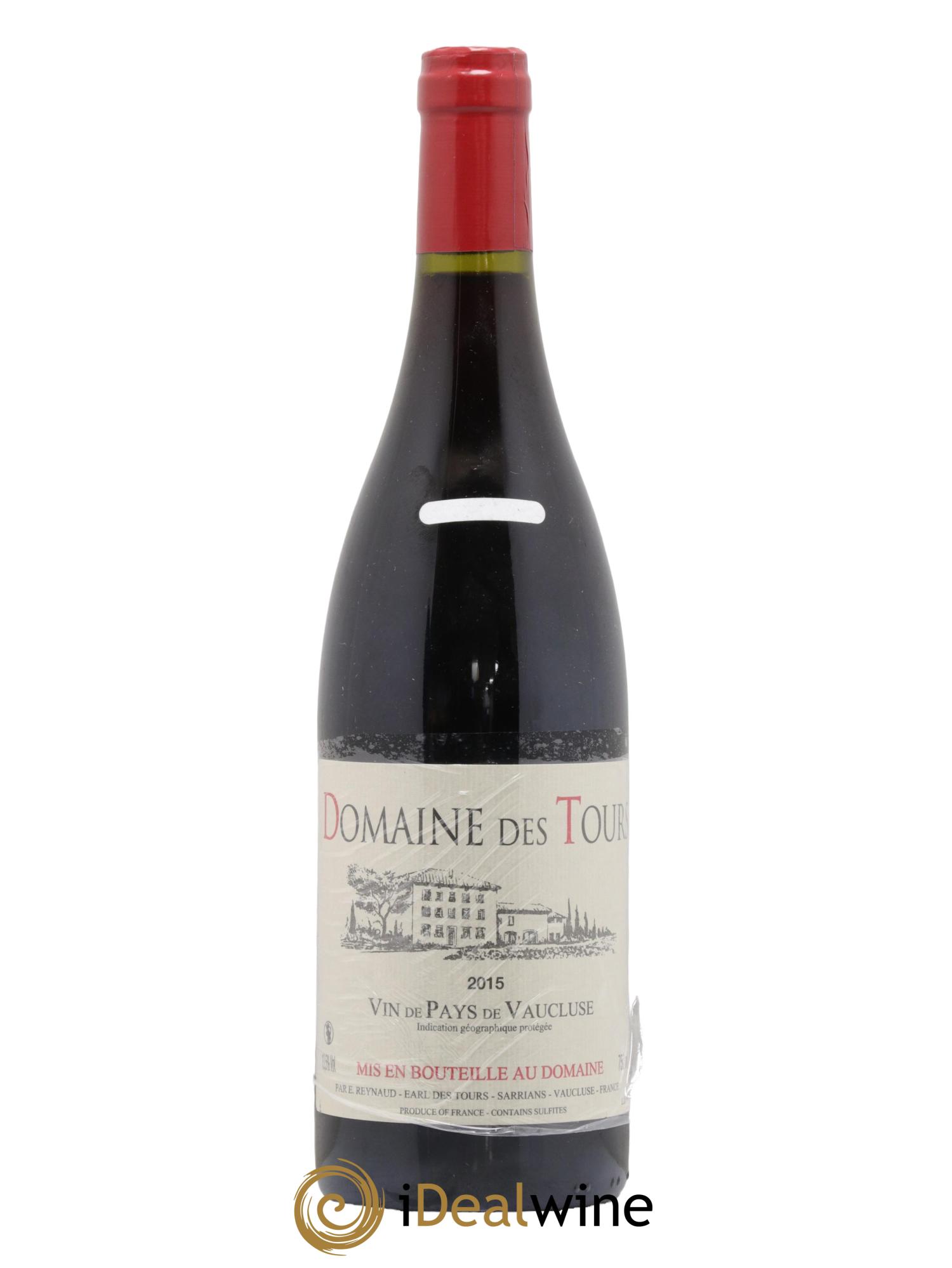 IGP Vaucluse (Vin de Pays de Vaucluse) Domaine des Tours Emmanuel Reynaud  2015 - Lot de 1 bouteille - 0