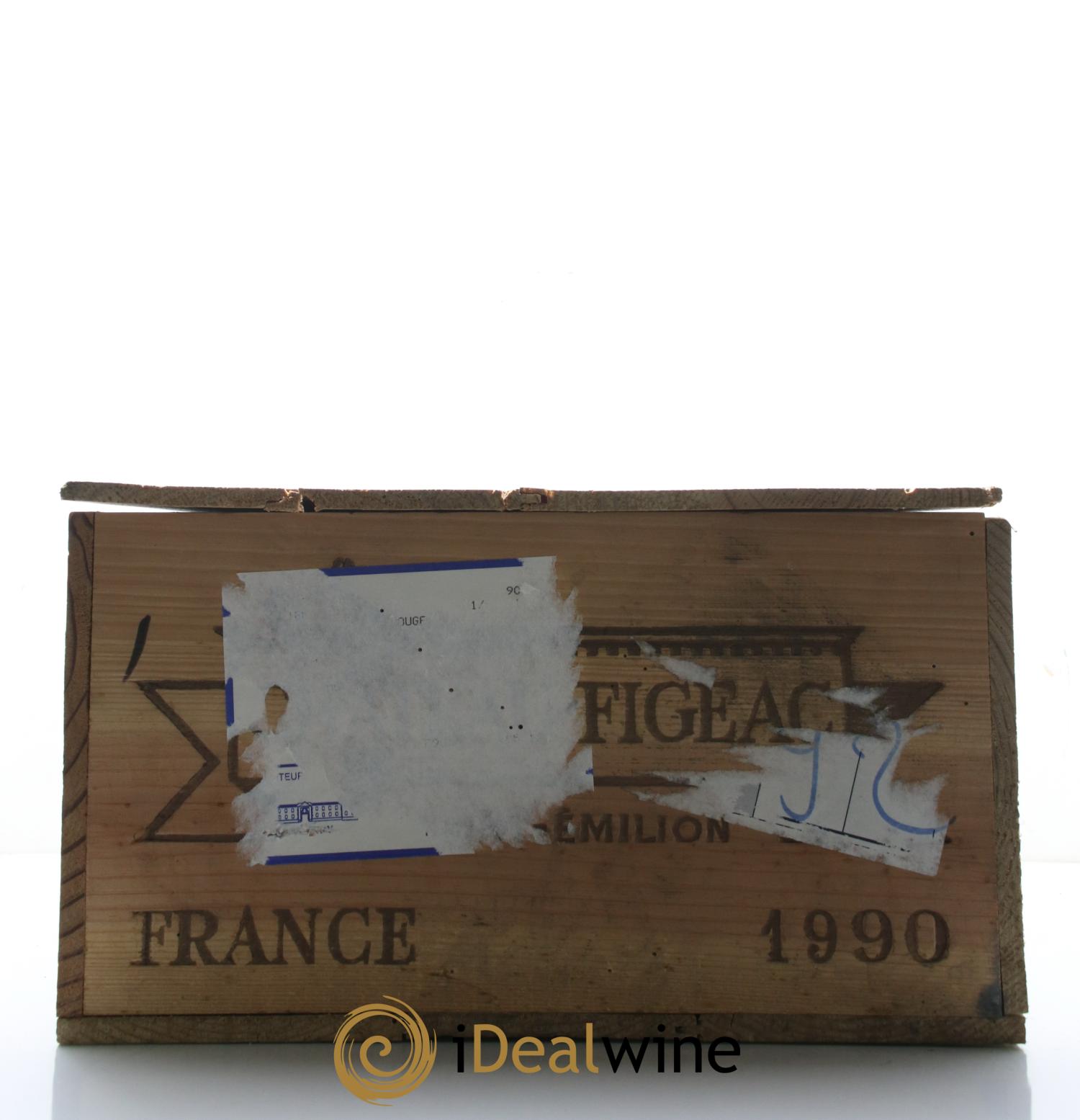 Château Figeac 1er Grand Cru Classé A 1990 - Lotto di 12 bottiglie - 1