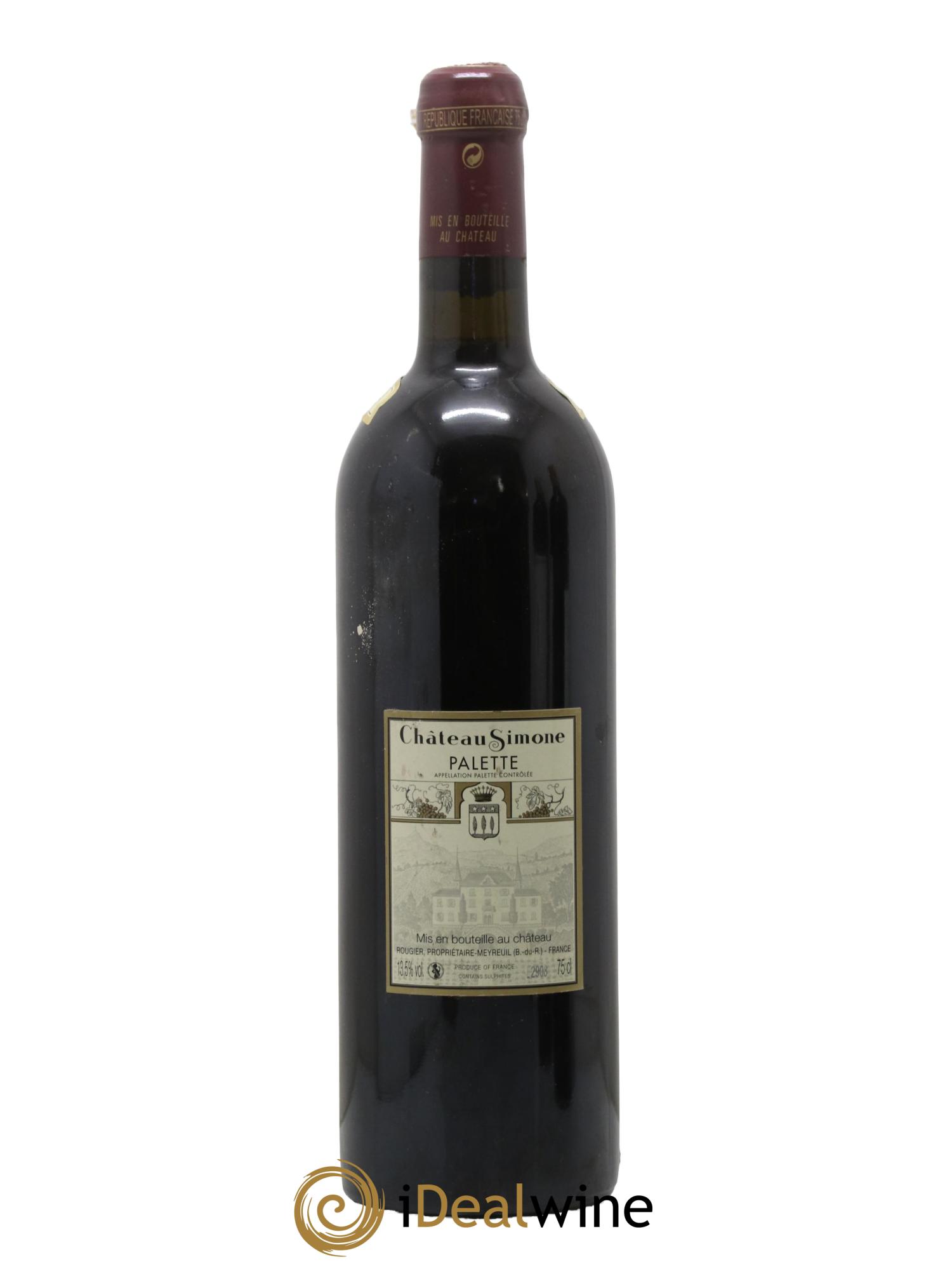 Palette Château Simone Famille Rougier 2010 - Lotto di 1 bottiglia - 1