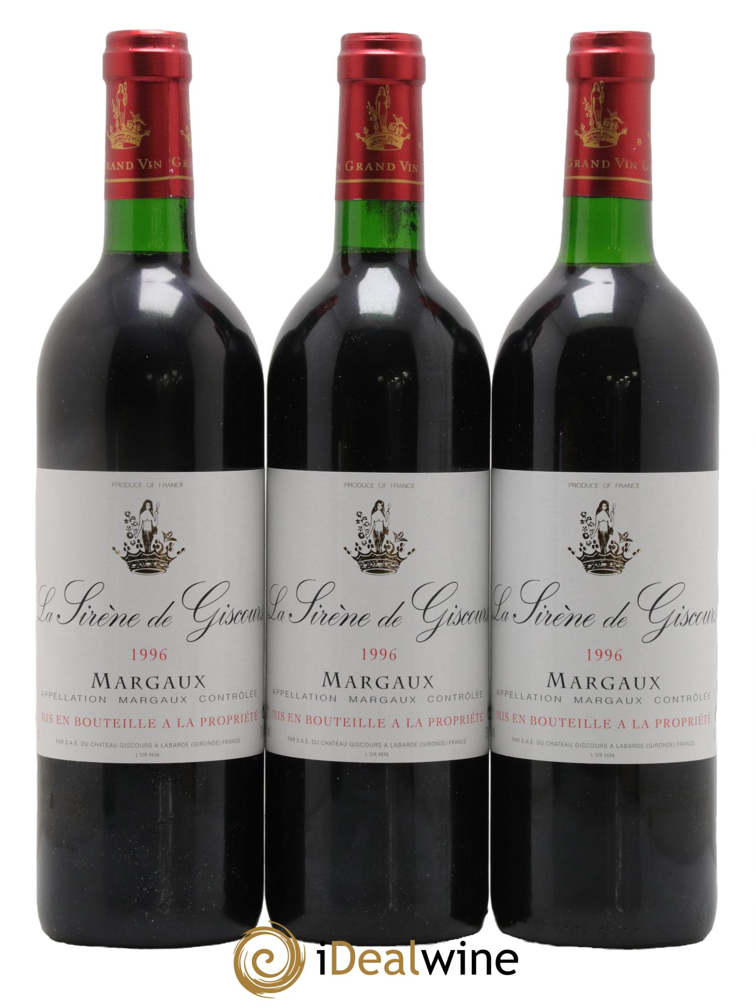 La Sirène de Giscours 1996 - Lot de 12 bouteilles - 2