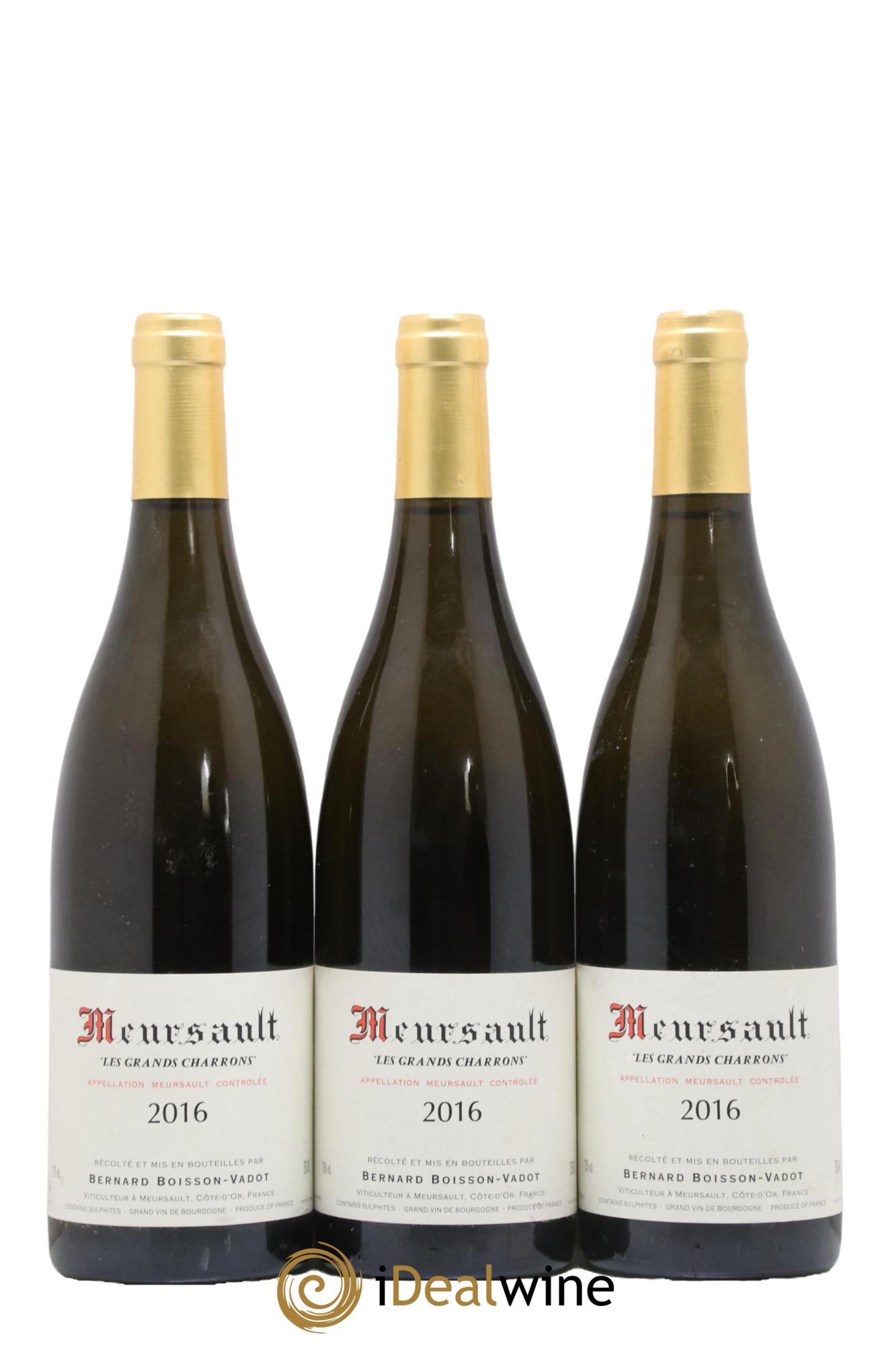 Meursault Les Grands Charrons Boisson-Vadot (Domaine) 2016 - Posten von 3 Flaschen - 0