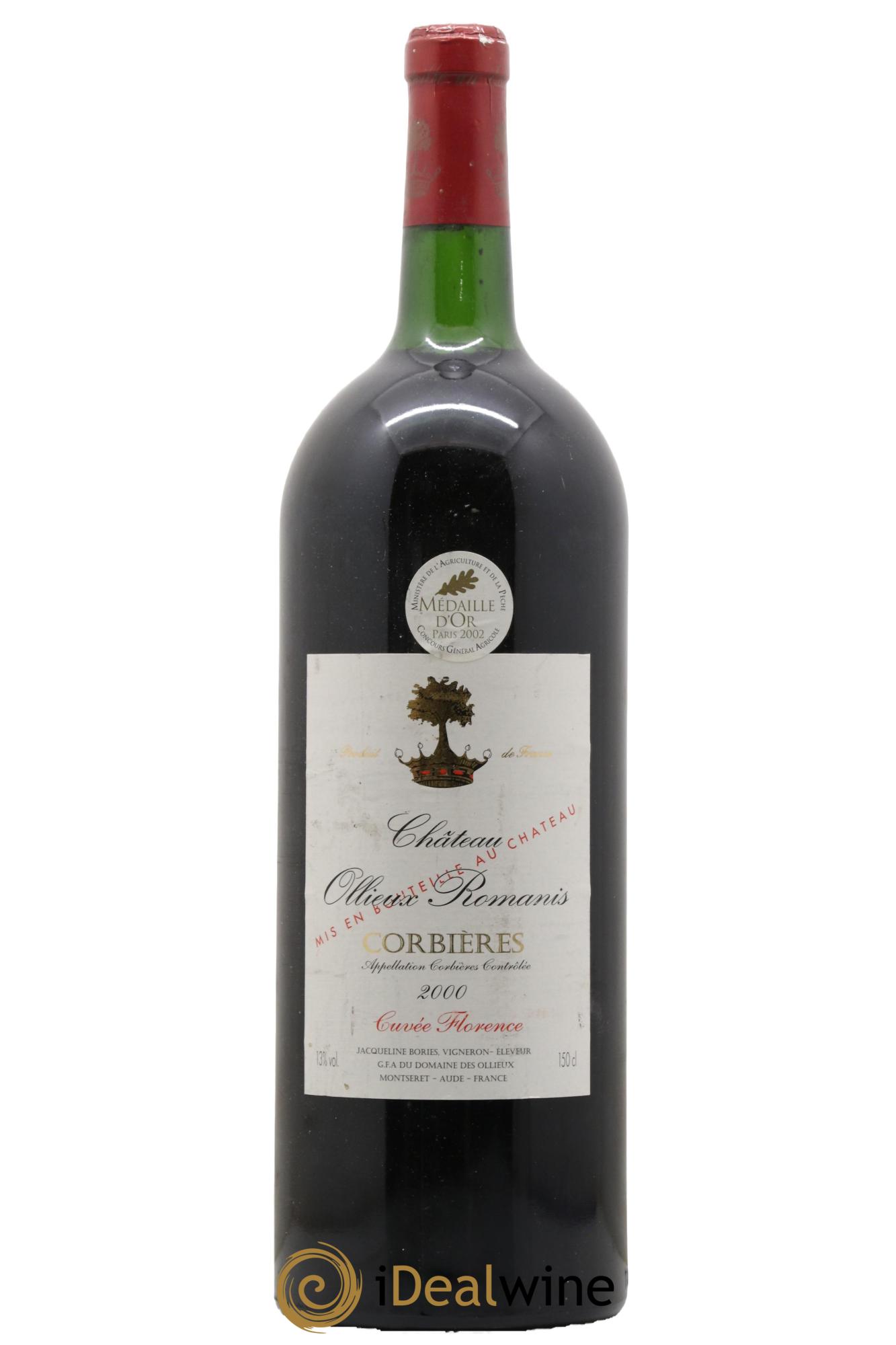 Corbières Cuvée Florence Château Ollieux Romanis 2000 - Lotto di 1 magnum - 0