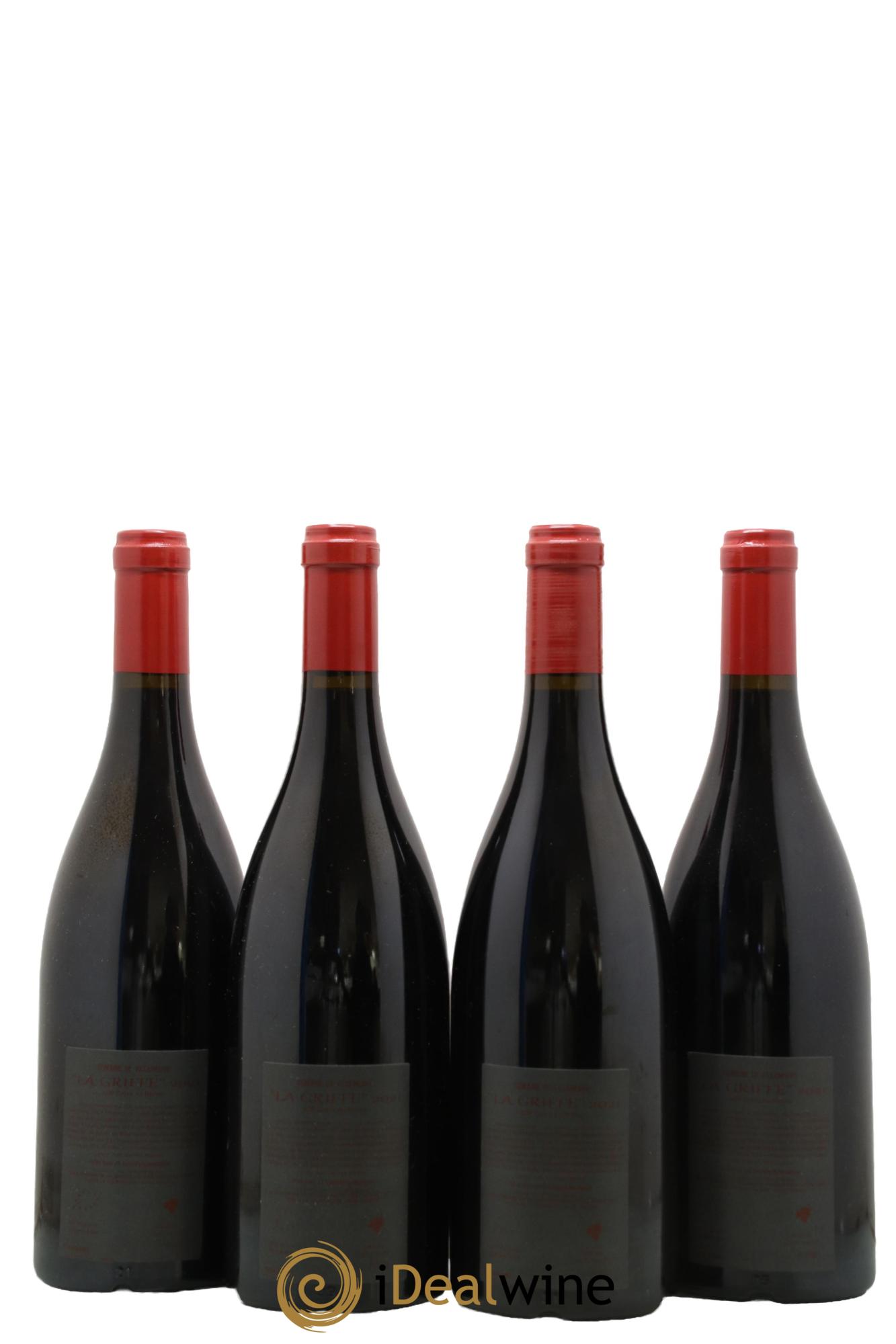 Côtes du Rhône La Griffe Domaine de Villeneuve 2021 - Lot de 4 bouteilles - 1