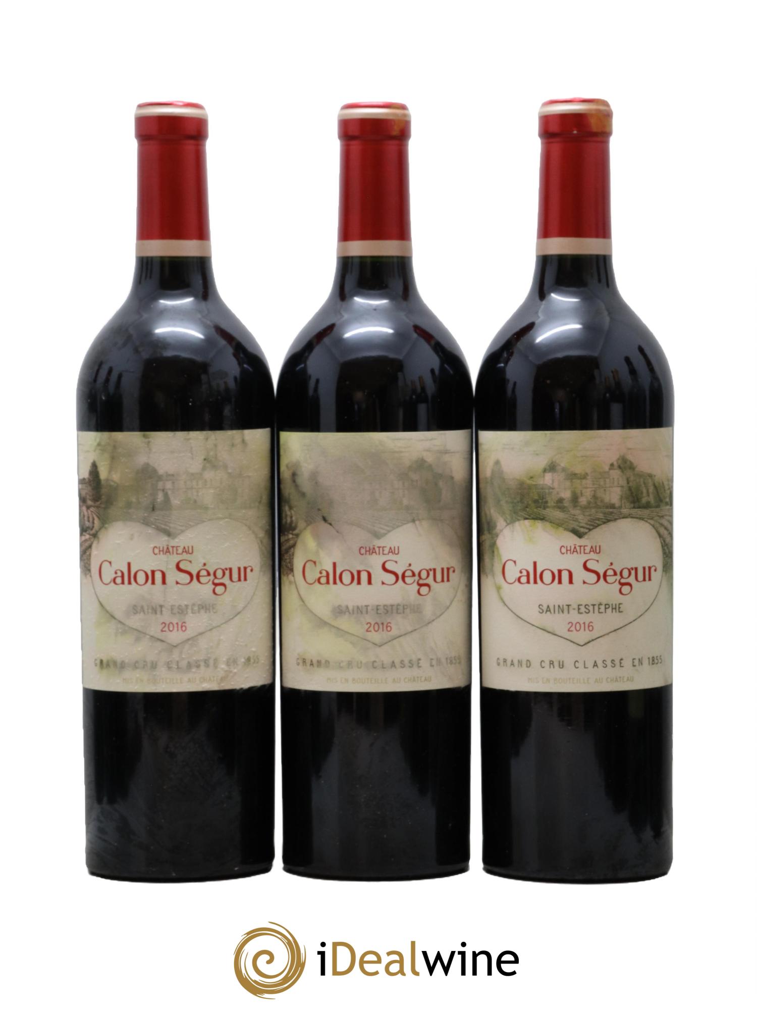 Château Calon Ségur 3ème Grand Cru Classé 2016 - Lotto di 3 bottiglie - 0