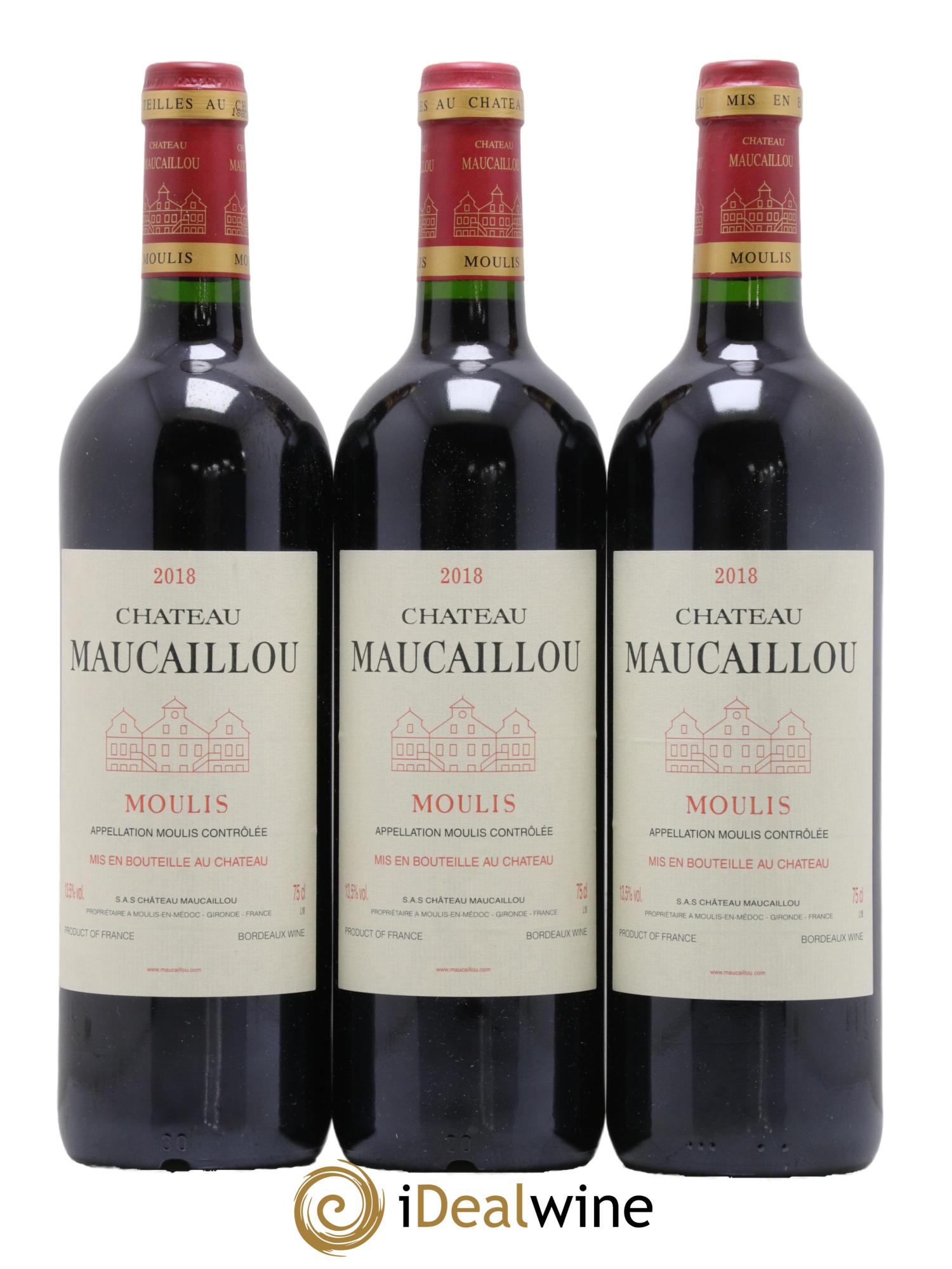 Château Maucaillou  2018 - Lot de 3 bouteilles - 0